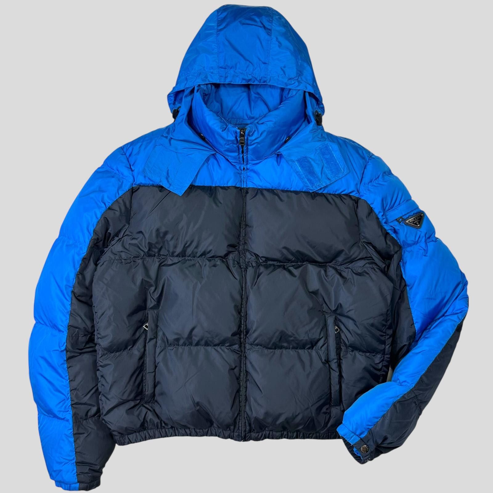 Prada Prada 2012 Plaque Logo Bi-colour Nylon Puffer Jacket - L/XL Size US XL / EU 56 / 4 - 5 Thumbnail