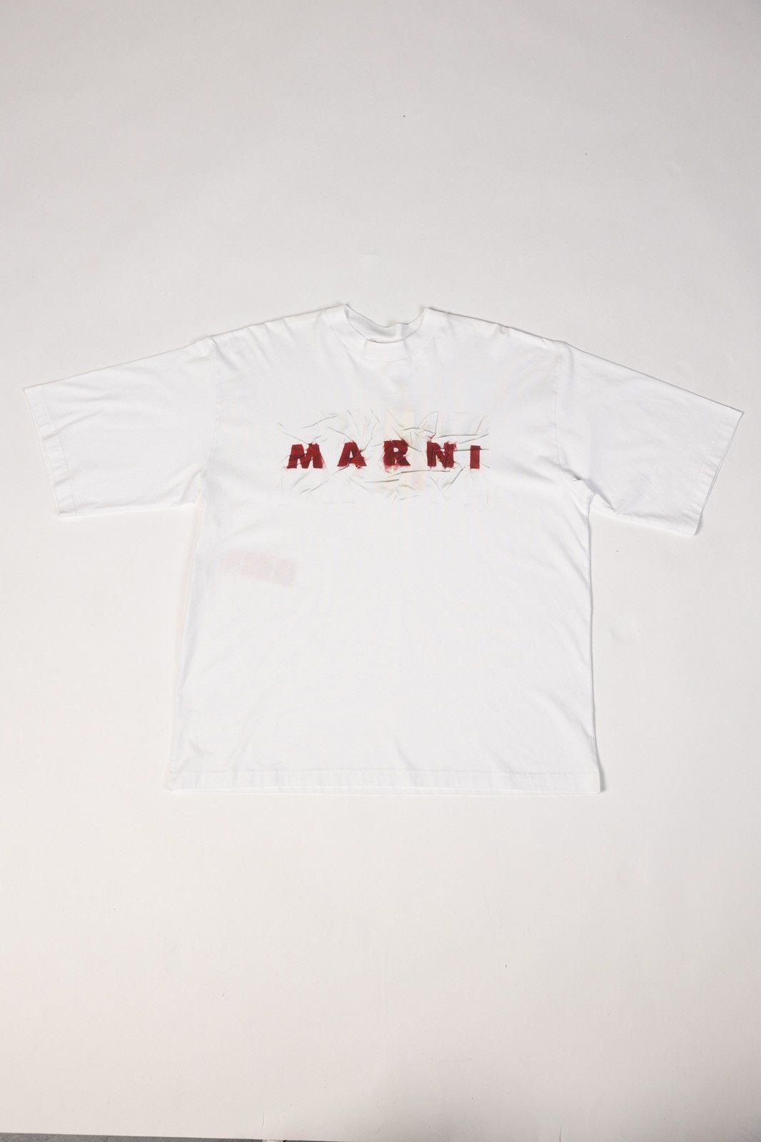 Marni Marni Smeared Logo Tee Size US M / EU 48-50 / 2 - 1 Thumbnail