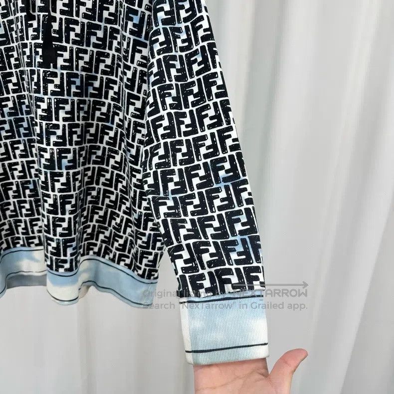 Fendi Fendi California sky all-over old flower hoodie Size S / US 4 / IT 40 - 4 Thumbnail