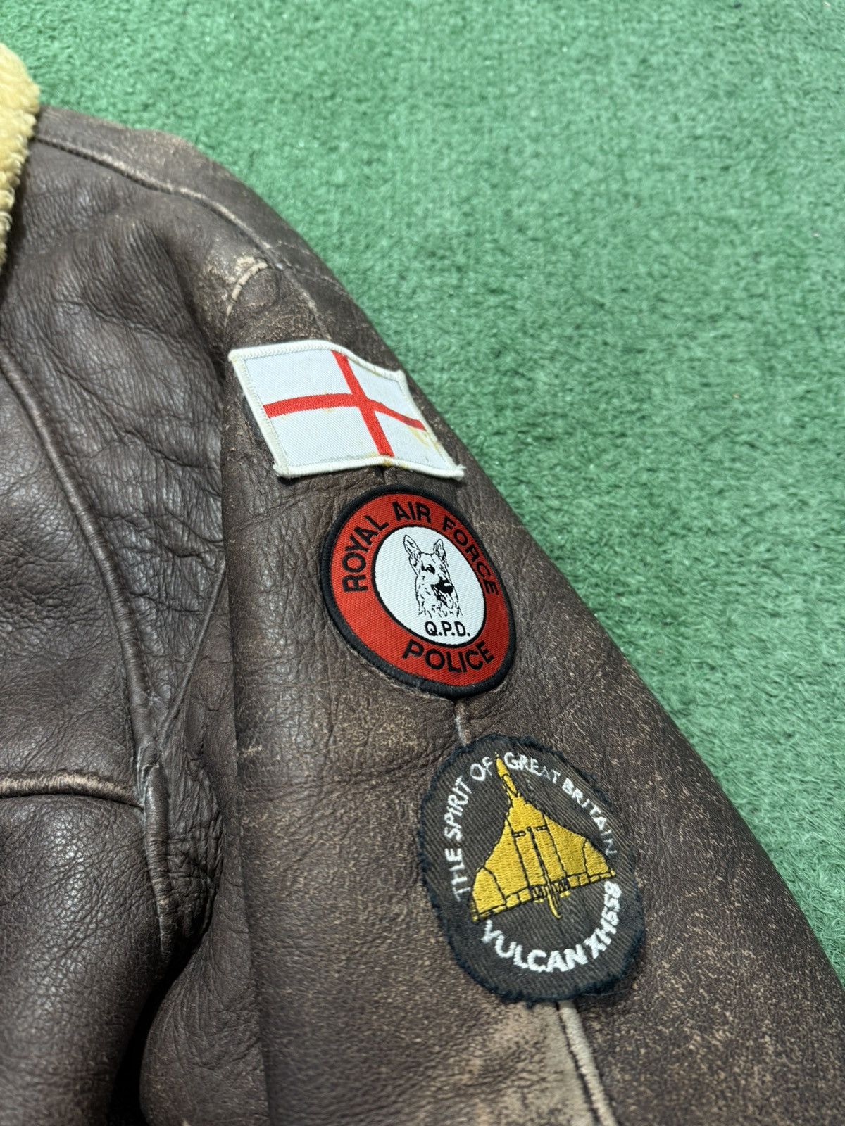 Leather British Air Force Leather Jacket Vintage G-1 Military Size US XXL / EU 58 / 5 - 5 Thumbnail