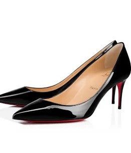 Christian Louboutin Christian Louboutin Kate 70 mm Patent Calf Black Size US 7 / IT 37 - 1 Thumbnail
