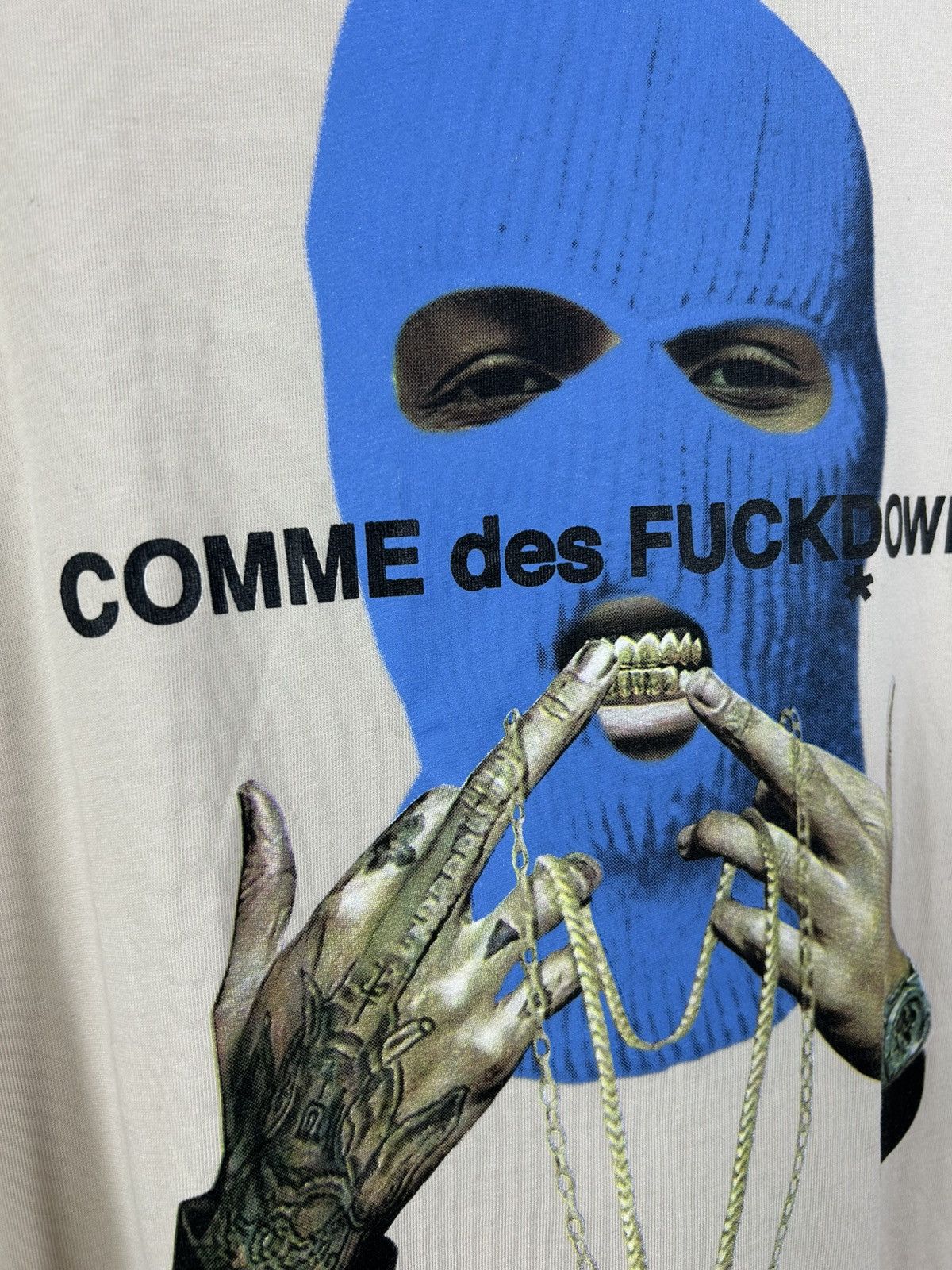 Comme Des Fuck Down Comme Des Fuckdown Balaclava T-Shirt Size XL Size US XL / EU 56 / 4 - 5 Thumbnail