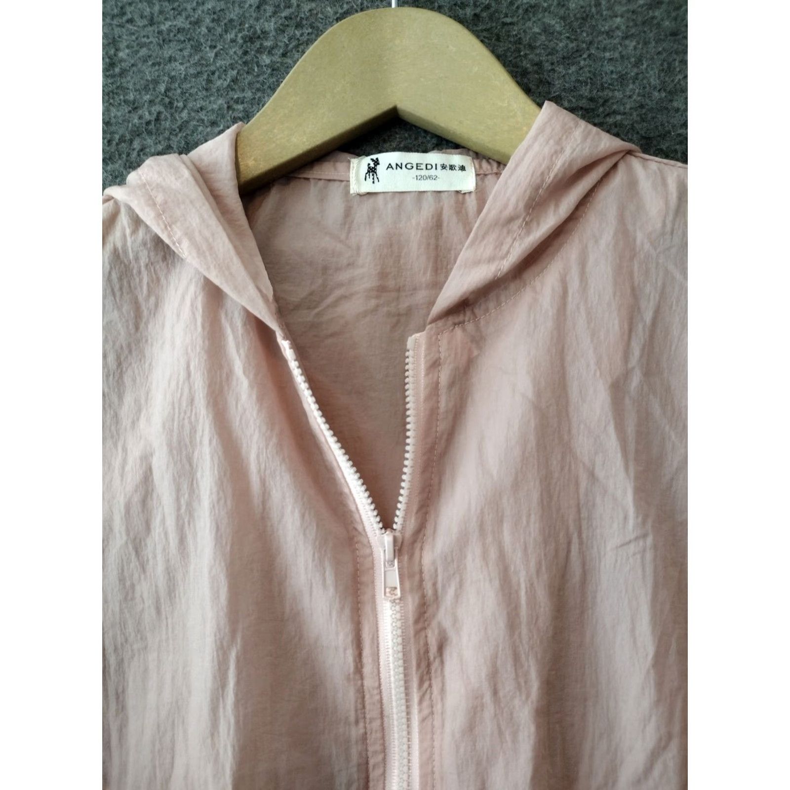 Rains ANGEDI Light Wind Rain Jacket Women Hooded Peach Size Small Weather Coat Size S / US 4 / IT 40 - 3 Thumbnail