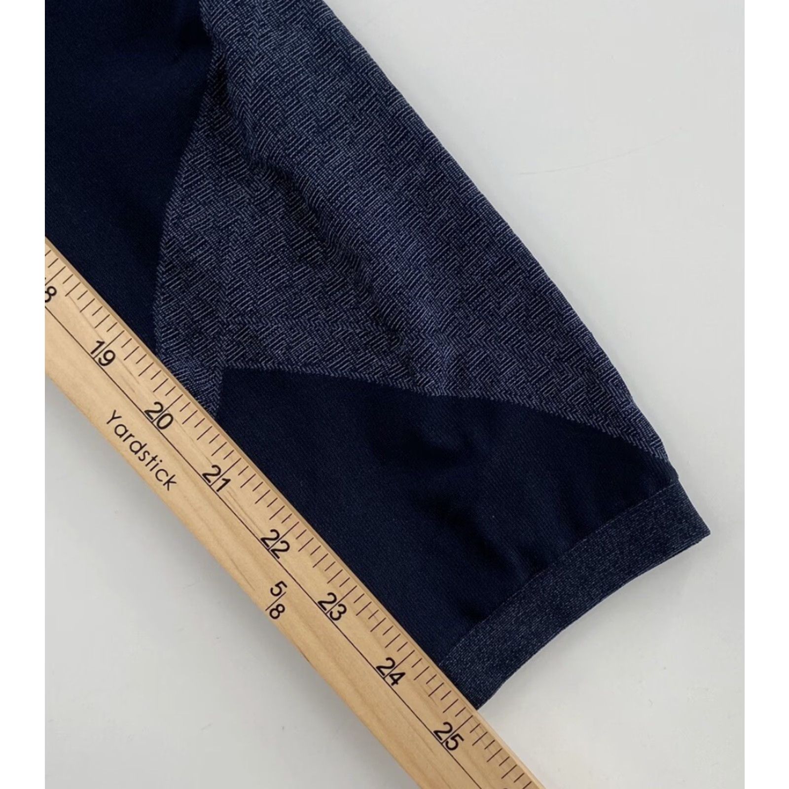 Spanx Spanx High Waist Seamless Moto Biker Leggings Womens Large L Blue Activewear Size 36" / US 14 / IT 50 - 6 Thumbnail