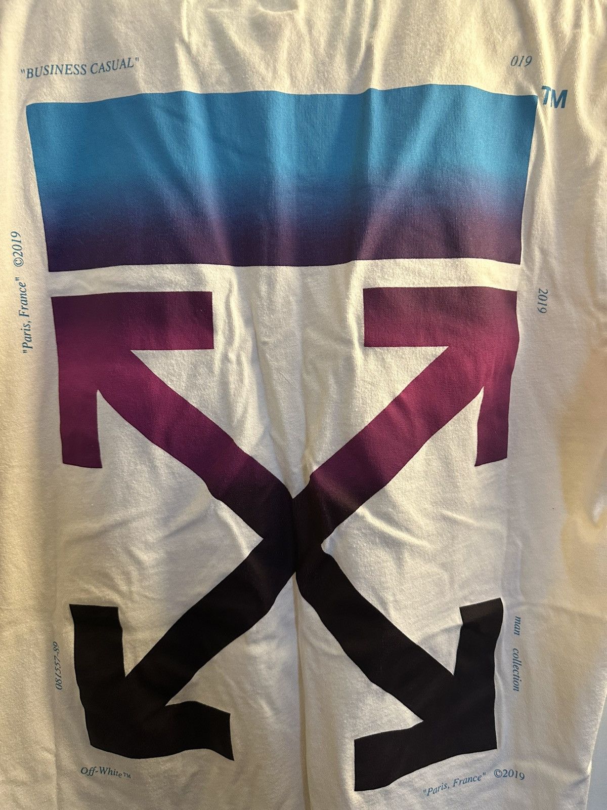 Off-White Off White Gradient Arrows Tee Size US M / EU 48-50 / 2 - 3 Thumbnail