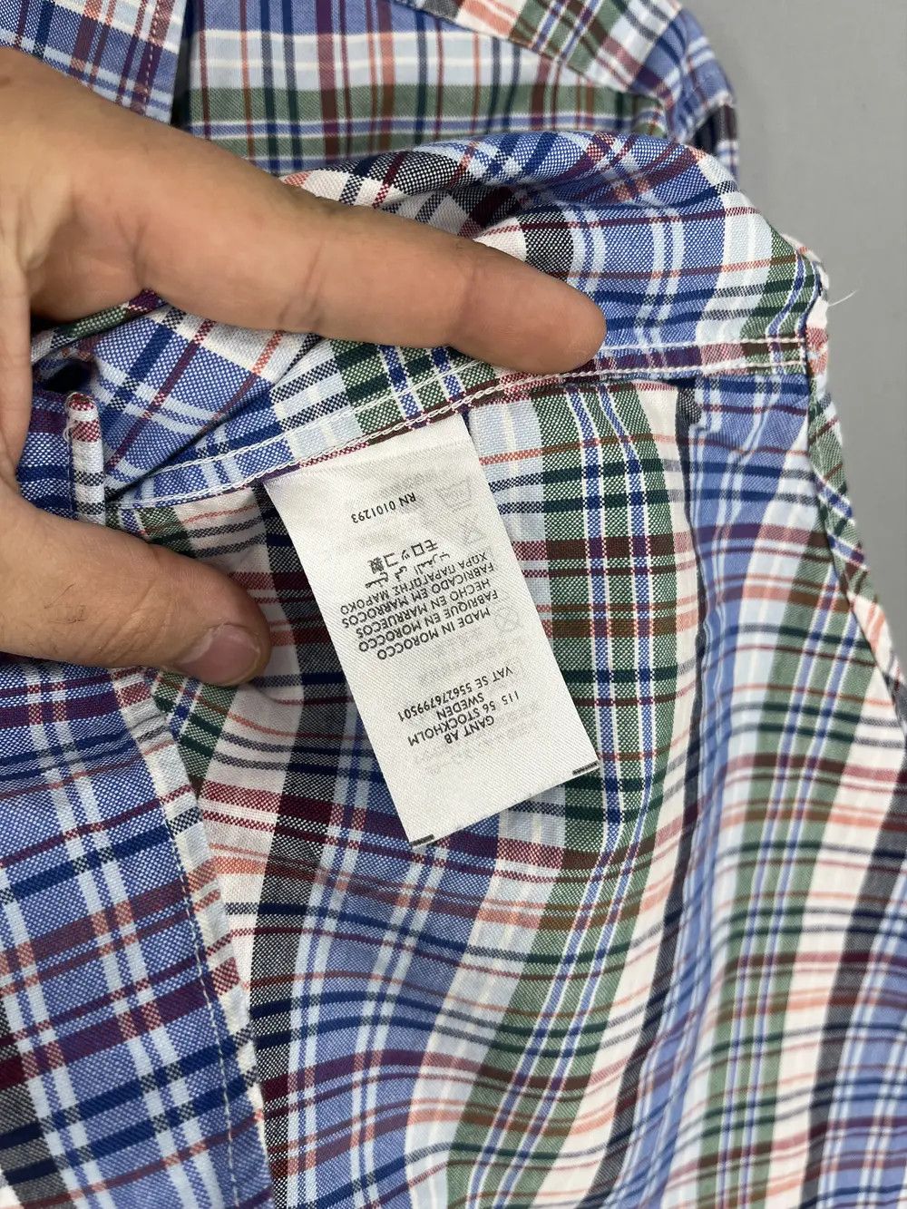 Vintage Vintage Flannel GANT Plaid Shirt Travis style Size US L / EU 52-54 / 3 - 7 Thumbnail