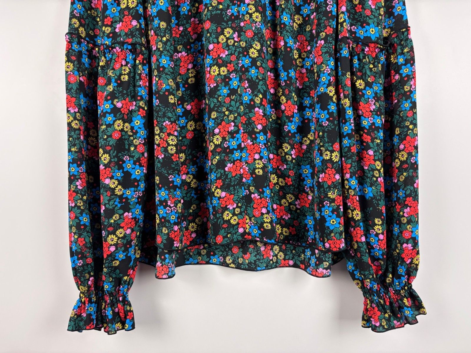 ME+EM ME+EM Floral Long Sleeve Blouse Multicolor Size UK 12 / US 8 Size M / US 6-8 / IT 42-44 - 3 Thumbnail