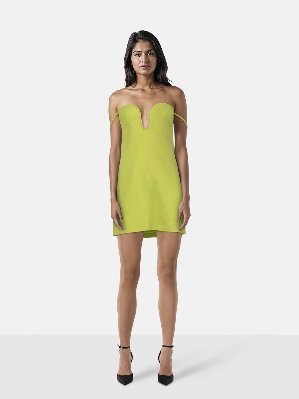 ALEXIS Yellow Brant Mini Dress Size XXS / US 00 / IT 34 - 1 Thumbnail