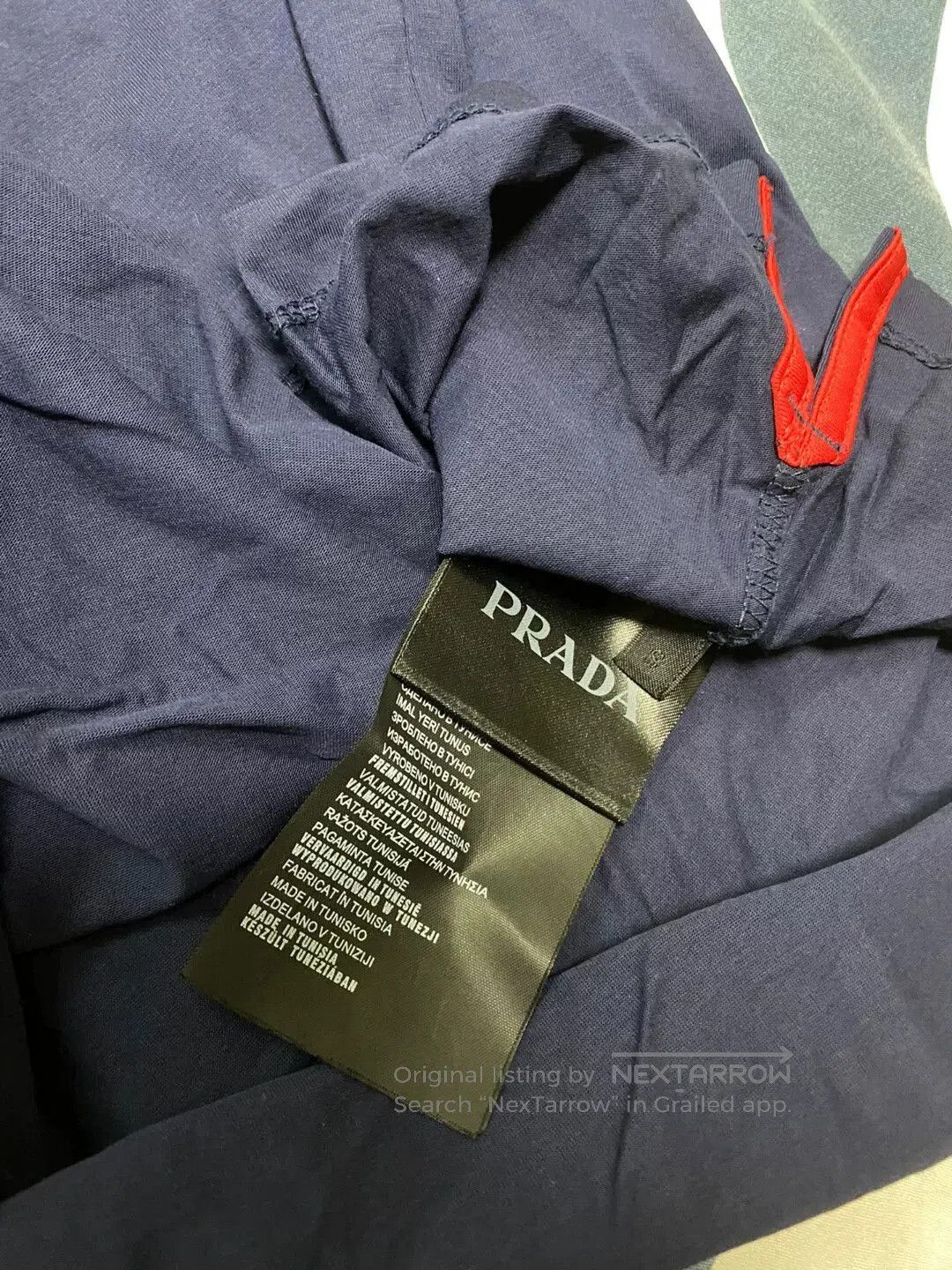 Prada Prada Spliced Pocket Short-Sleeve Top. Size US S / EU 44-46 / 1 - 4 Thumbnail