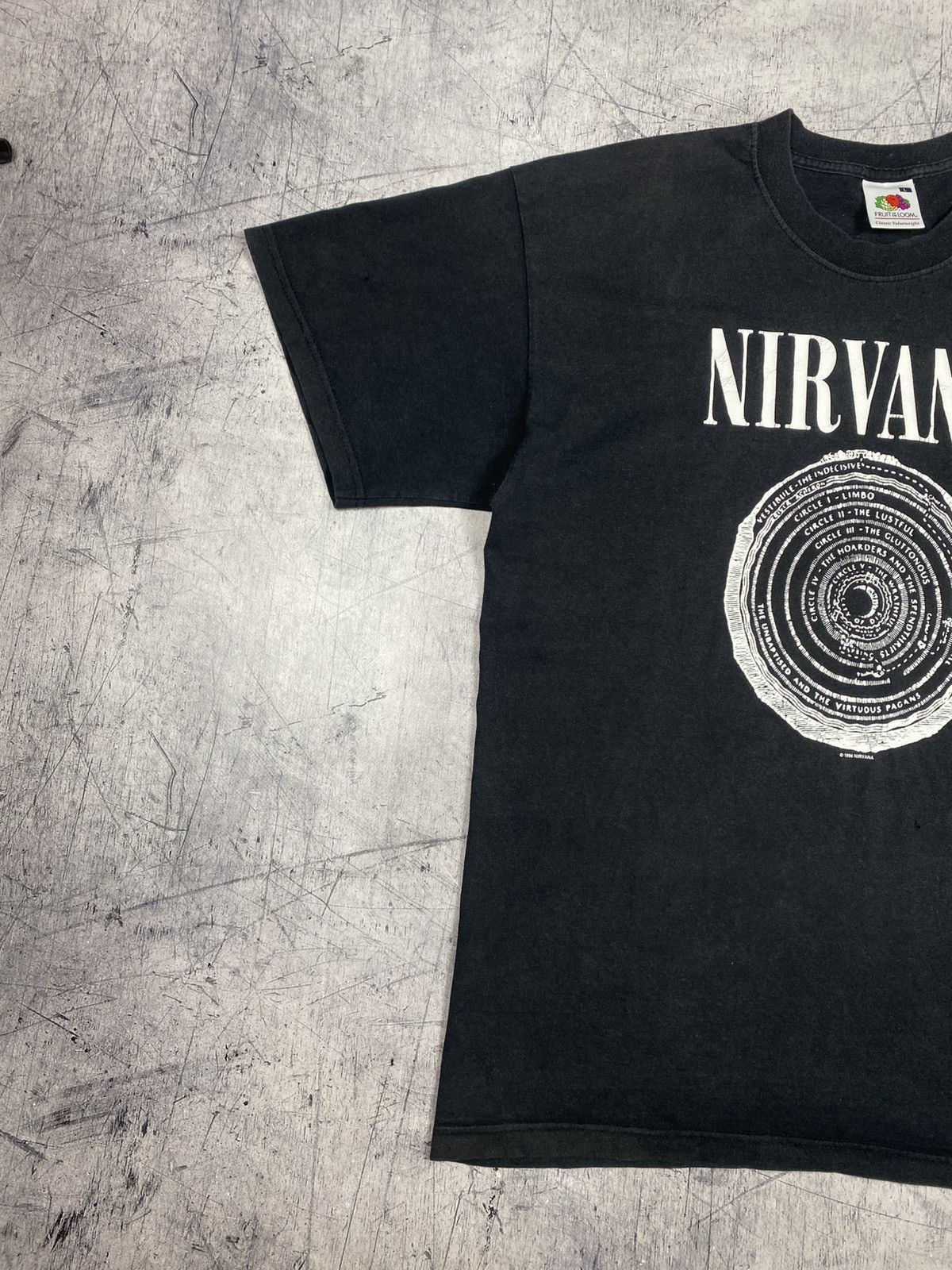 Nirvana Vintage Nirvana 1996 Dante’s Inferno Circle Graphic T-Shirt Size US L / EU 52-54 / 3 - 3 Thumbnail