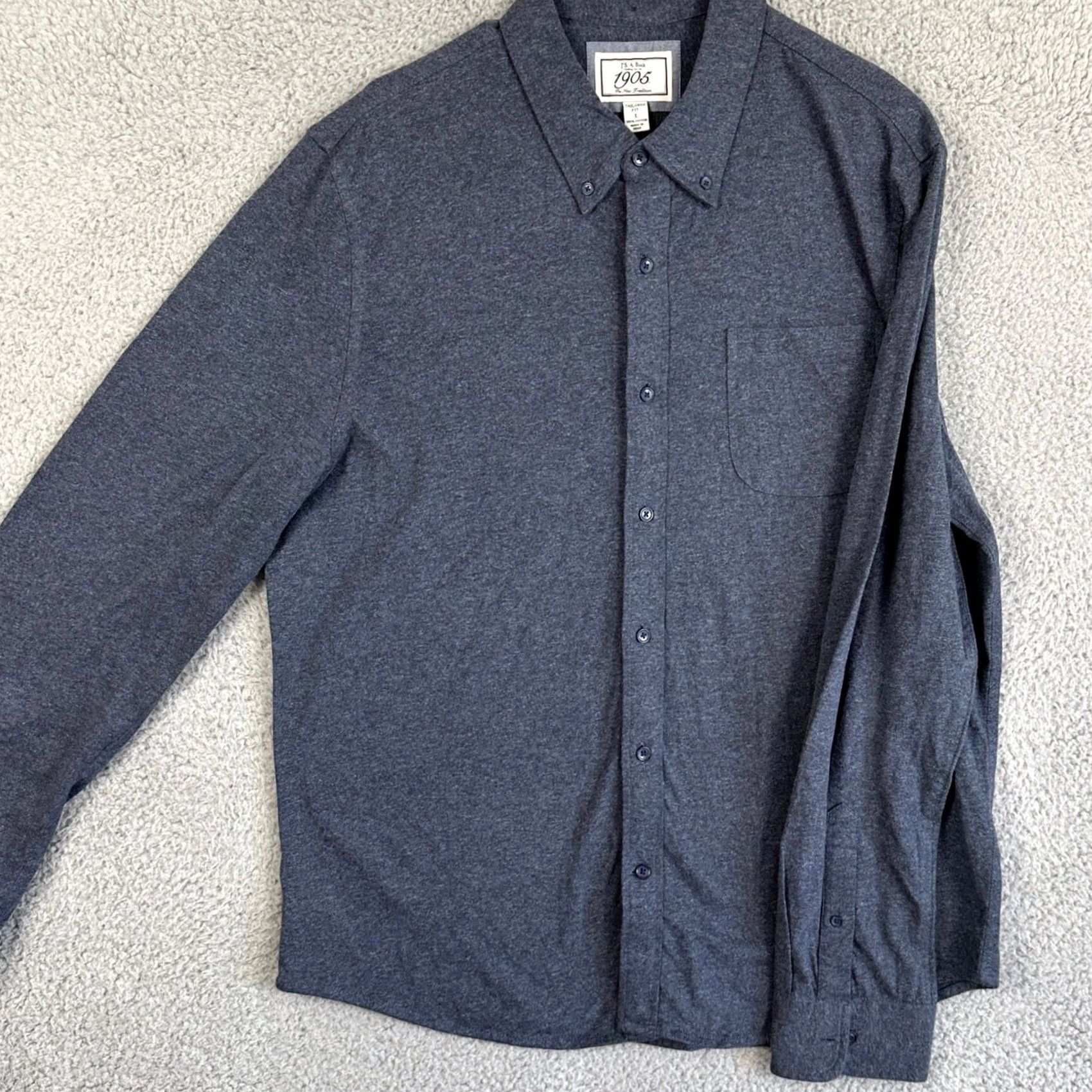 Jos. A. Bank Jos. A. Bank 1905 Shirt Button Down Mens Large Blue Tailored Fit Long Sleeve Shirt Men Blue 1905 Button-Up Regular Fit Size US L / EU 52-54 / 3 - 2 Thumbnail