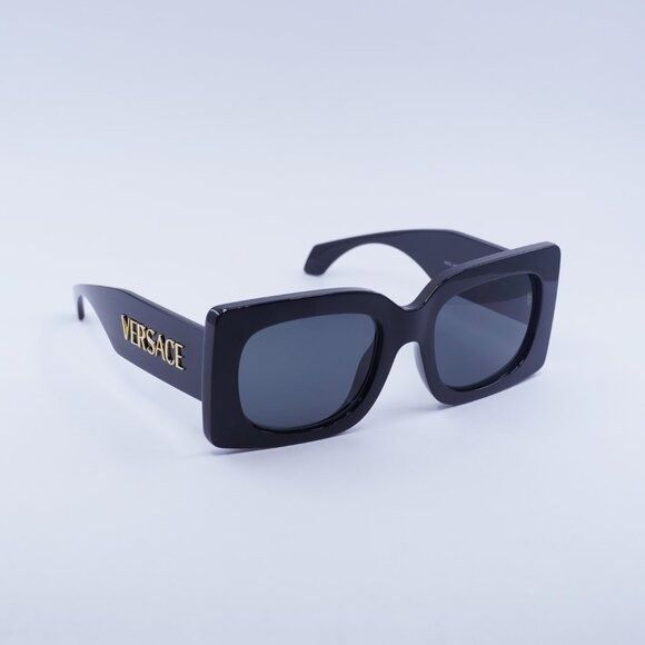Versace Versace VE4496U GB1/87 Sunglasses Black Square Frame Size ONE SIZE - 7 Thumbnail