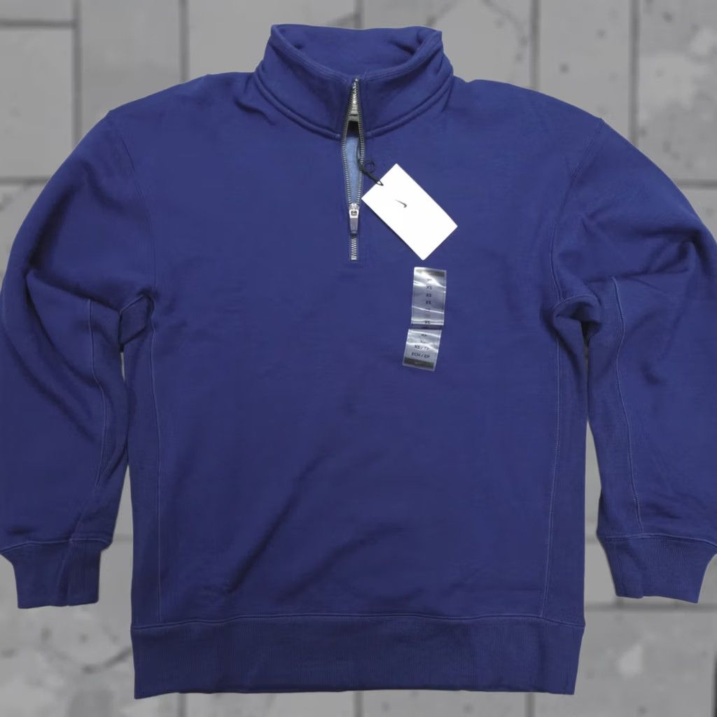 Nike Nike Wool Classics 1/4 Zip Relaxed Fit Sweater XS Blue Void FV4891-492 Size US XS / EU 42 / 0 - 1 Thumbnail
