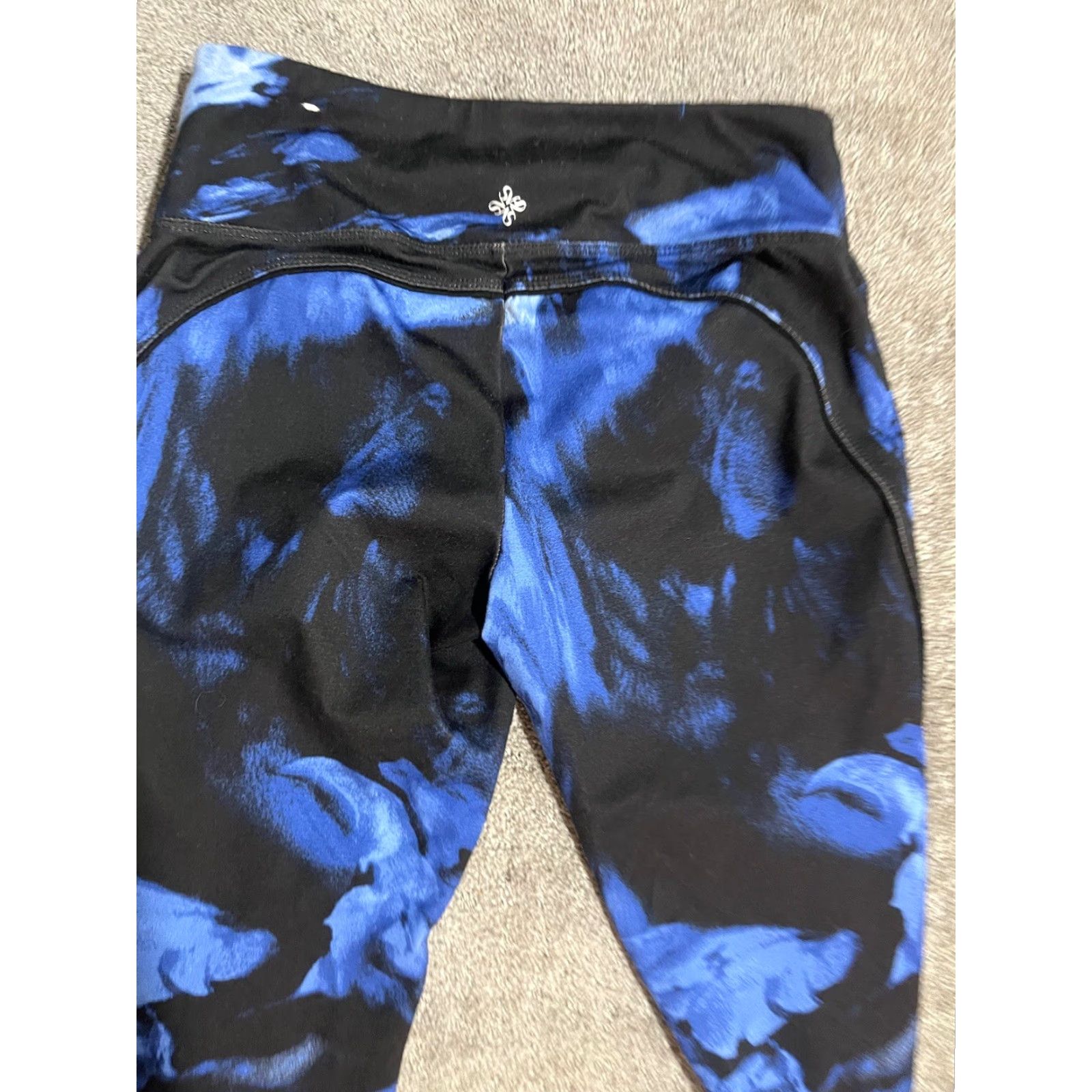 Vintage Simply Vera Wang Leggings Womens XS Blue Mid-Rise Yoga Athleisure Size 26" / US 2 / IT 38 - 4 Thumbnail