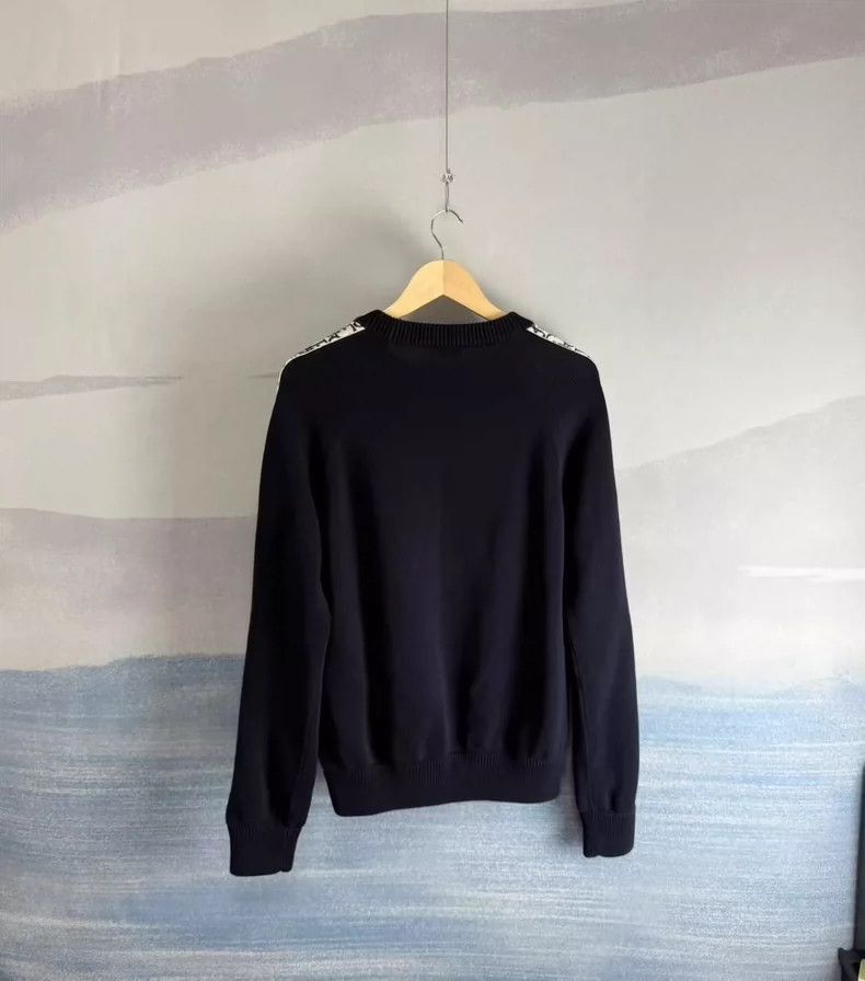 Dior Dior Navy Blue Knitted Sweater with Logo-2505 Size US M / EU 48-50 / 2 - 2 Thumbnail