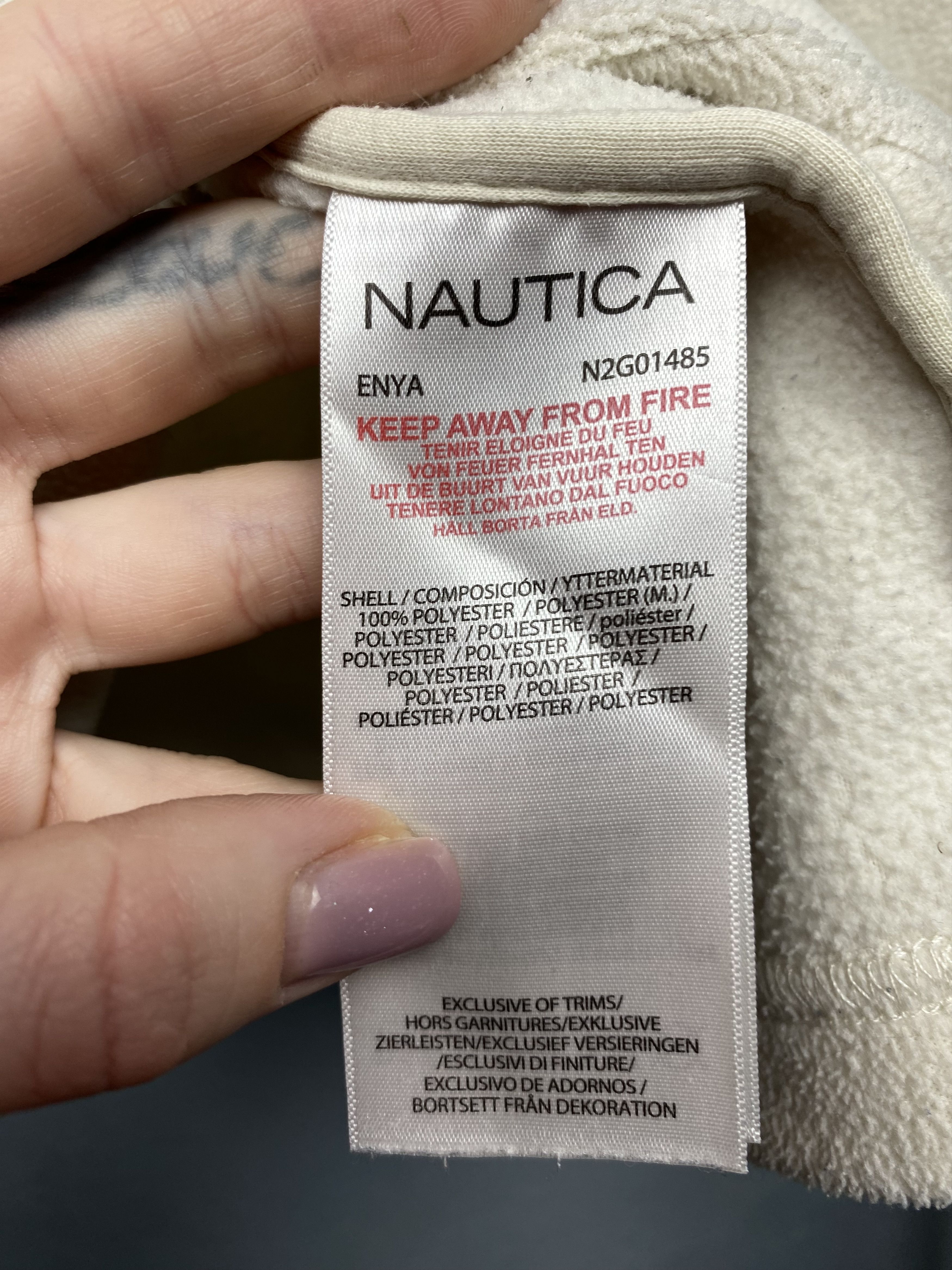 Nautica Nautica Sailing Mens 1\4 Quarter Zip Fleece Jacket Size US L / EU 52-54 / 3 - 5 Thumbnail