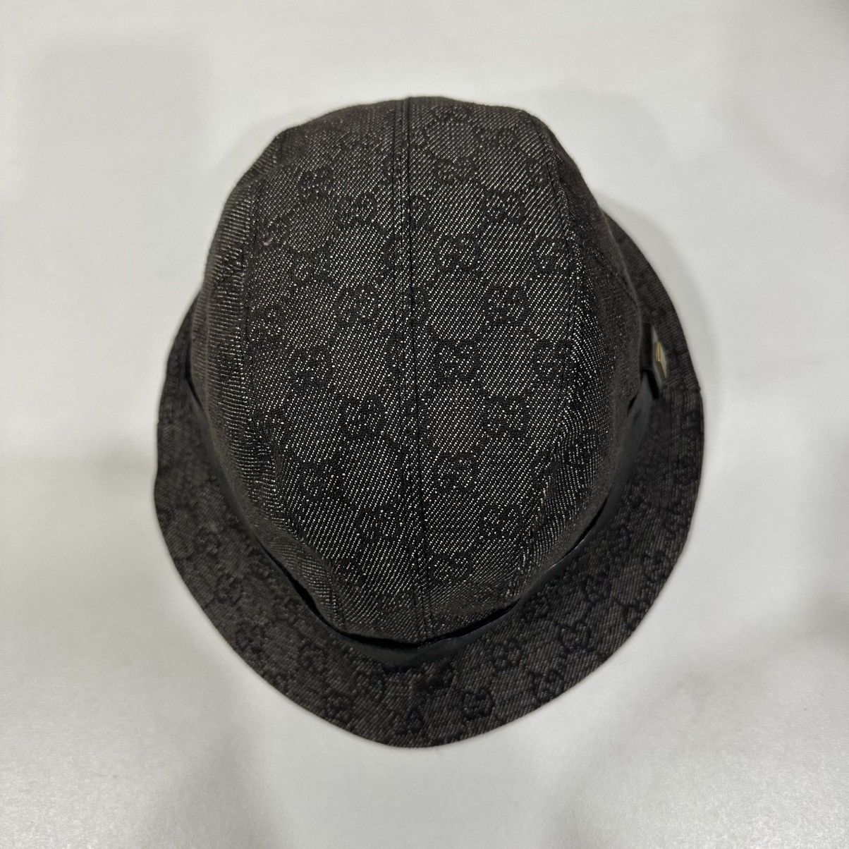 Gucci ‼️YES‼️ GUCCI GG BLACK MONOGRAM BUCKET HAT L SIZE Size ONE SIZE - 5 Thumbnail