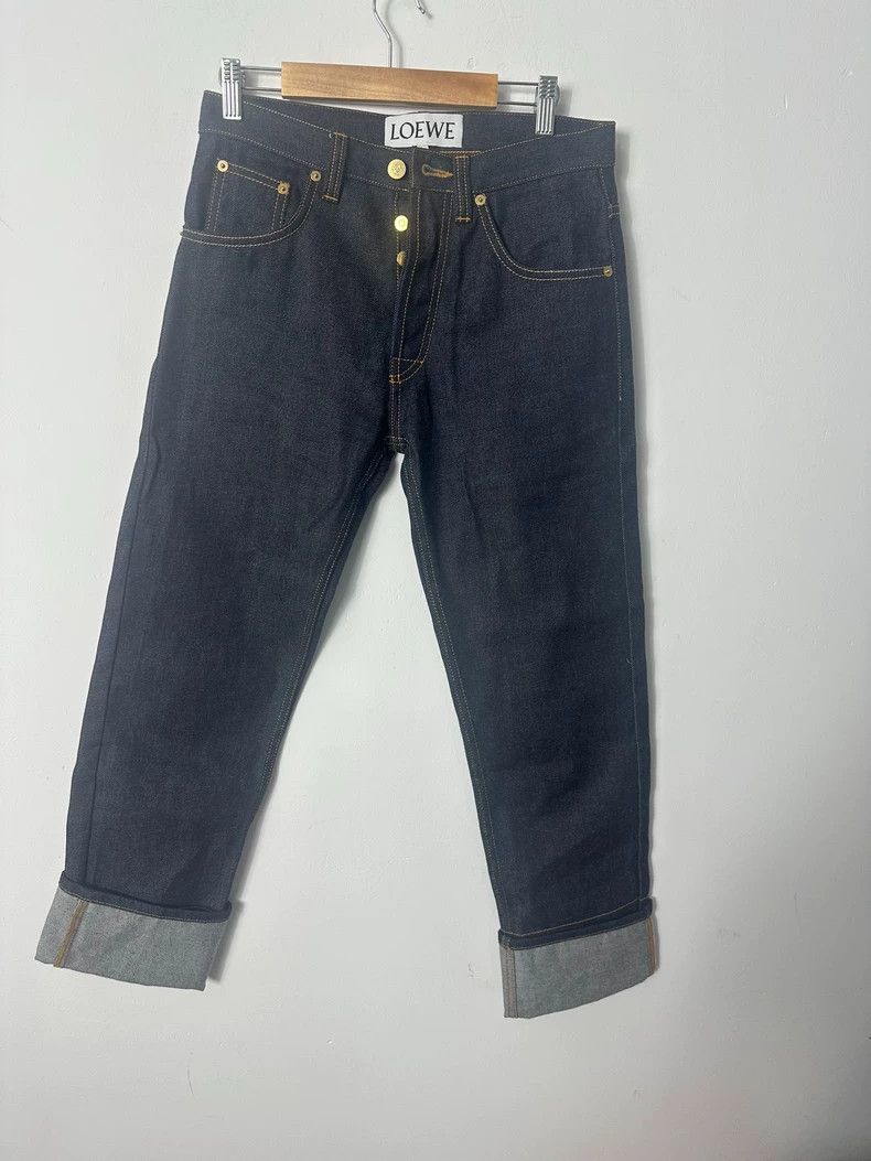 Loewe Loewe Dark blue hemmed jeans Size 42" / US 20 - 1 Thumbnail
