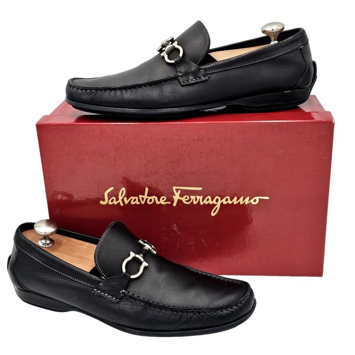 Salvatore Ferragamo Salvatore Ferragamo Italy Mens 8.5 Dress Shoes Black  Leather