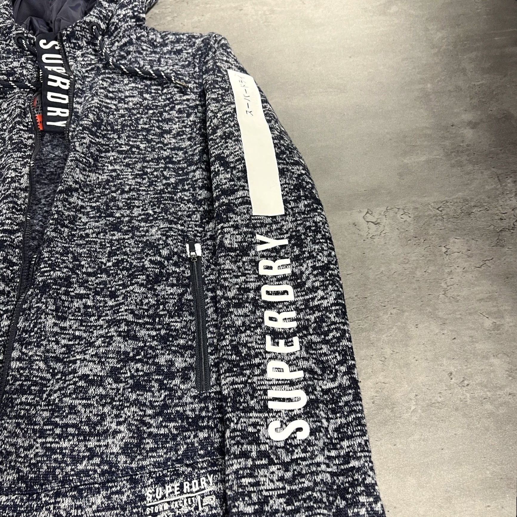 Superdry Superdry Jacket Women S Blue Storm Hooded Full Zip Activewear Jacket Heather Polyester Fall Spring Mens? Womens Size S / US 4 / IT 40 - 3 Thumbnail