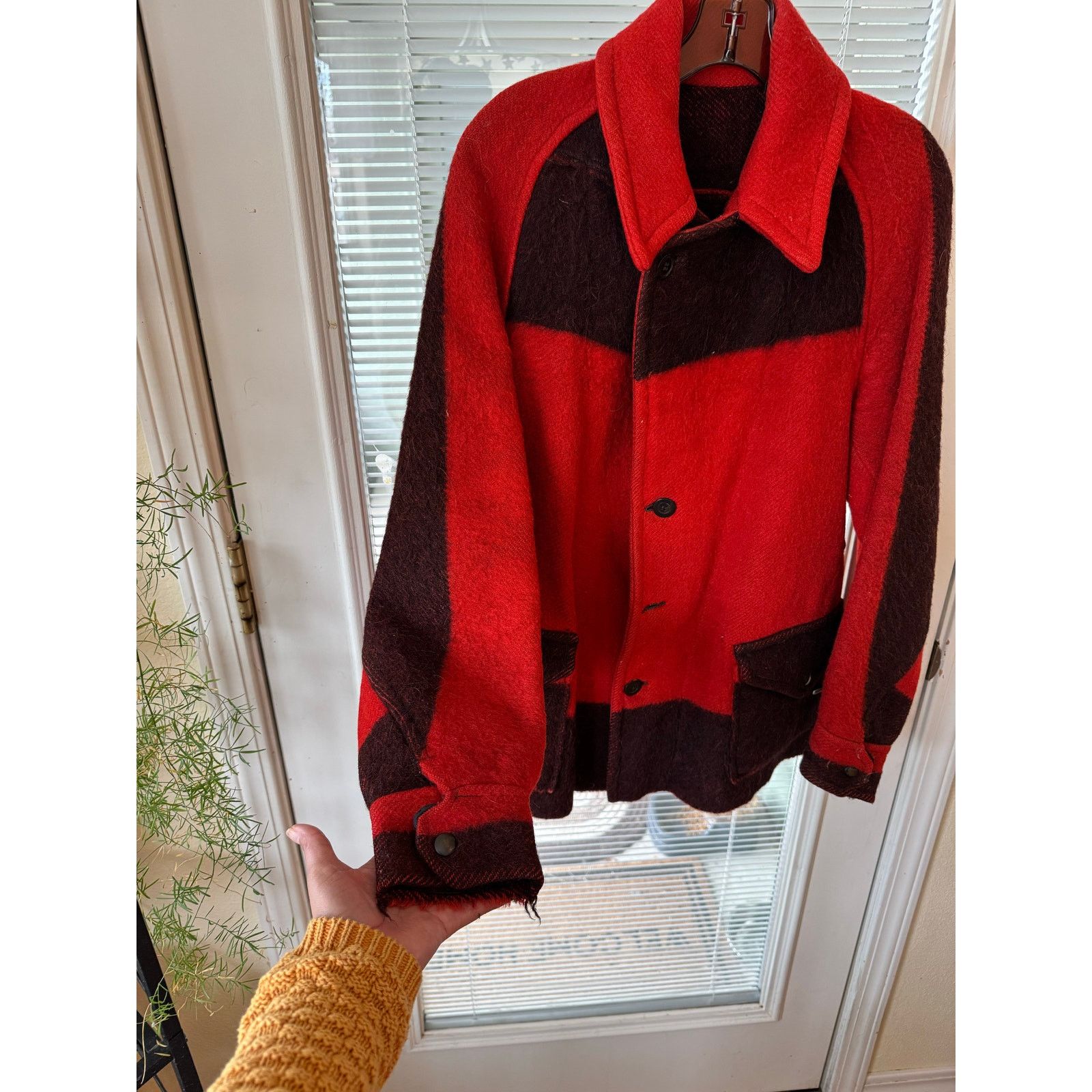 Hudsons Bay Vintage 1940s Hudson's Bay point blanket wool jacket S/XS Size US XS / EU 42 / 0 - 6 Thumbnail