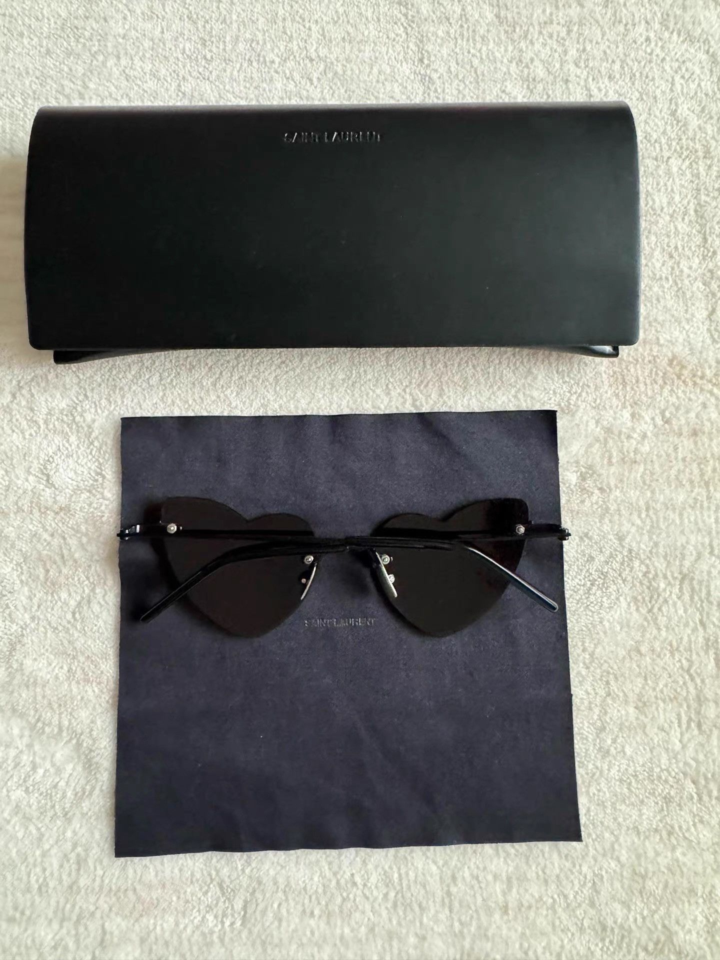 Saint Laurent Paris Saint Laurent Heart-shaped Sunglasses K33 Size ONE SIZE - 3 Thumbnail