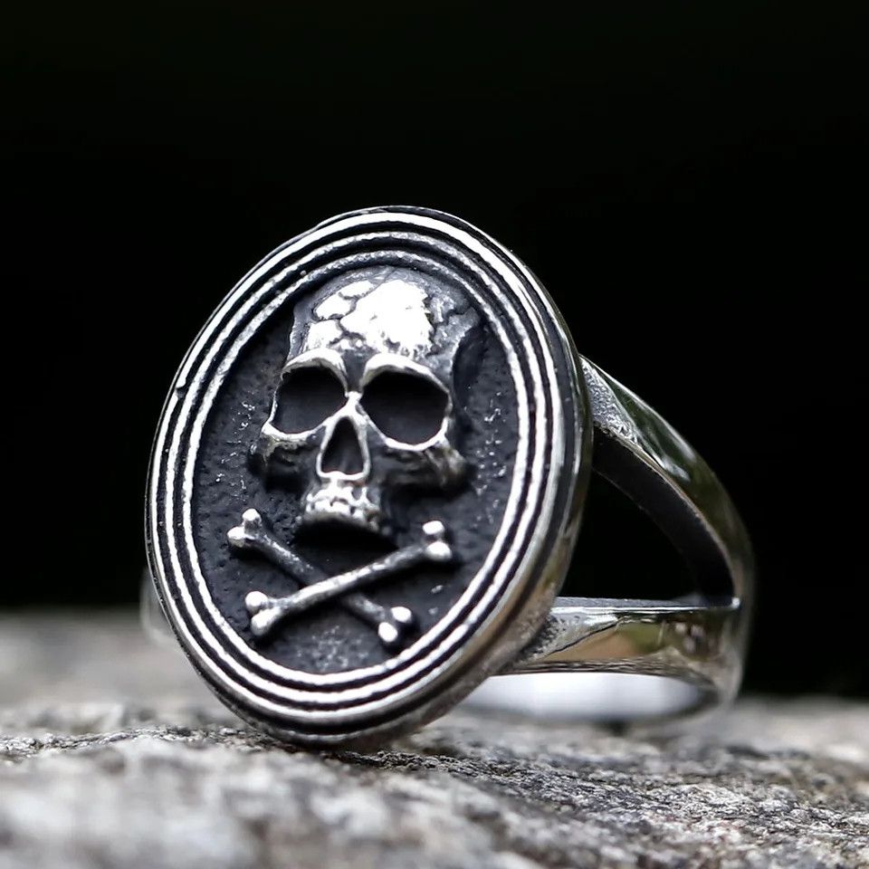 Japanese Brand × Vintage High polished skull ring Size ONE SIZE - 1 Thumbnail