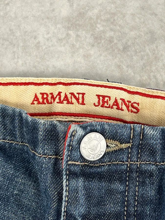 Armani 2000s Armani Blue Faded Denim Cargo Jeans Size US 32 / EU 48 - 11 Thumbnail