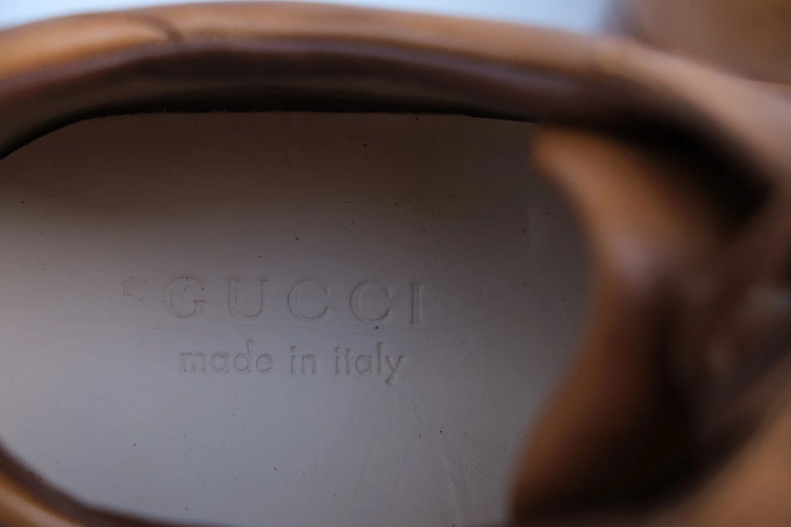 Gucci New Gucci Brown Leather Sneakers UK 10.5 US 11.5 EU 44.5 Size US 11.5 / EU 44-45 - 5 Thumbnail