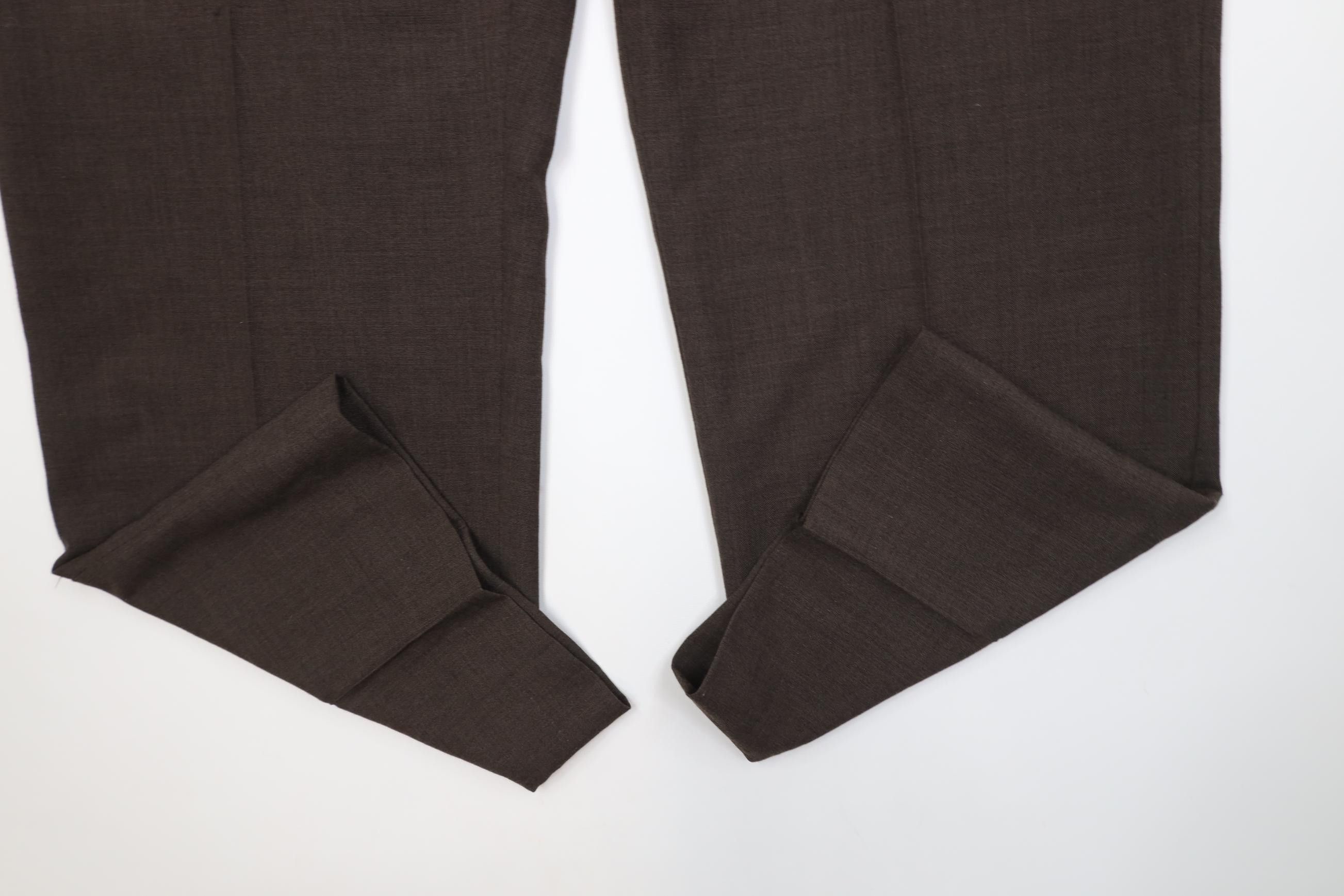 Vintage Vintage 70s Streetwear Knit Wide Leg Chino Pants Brown Size US 44 / EU 60 - 5 Thumbnail
