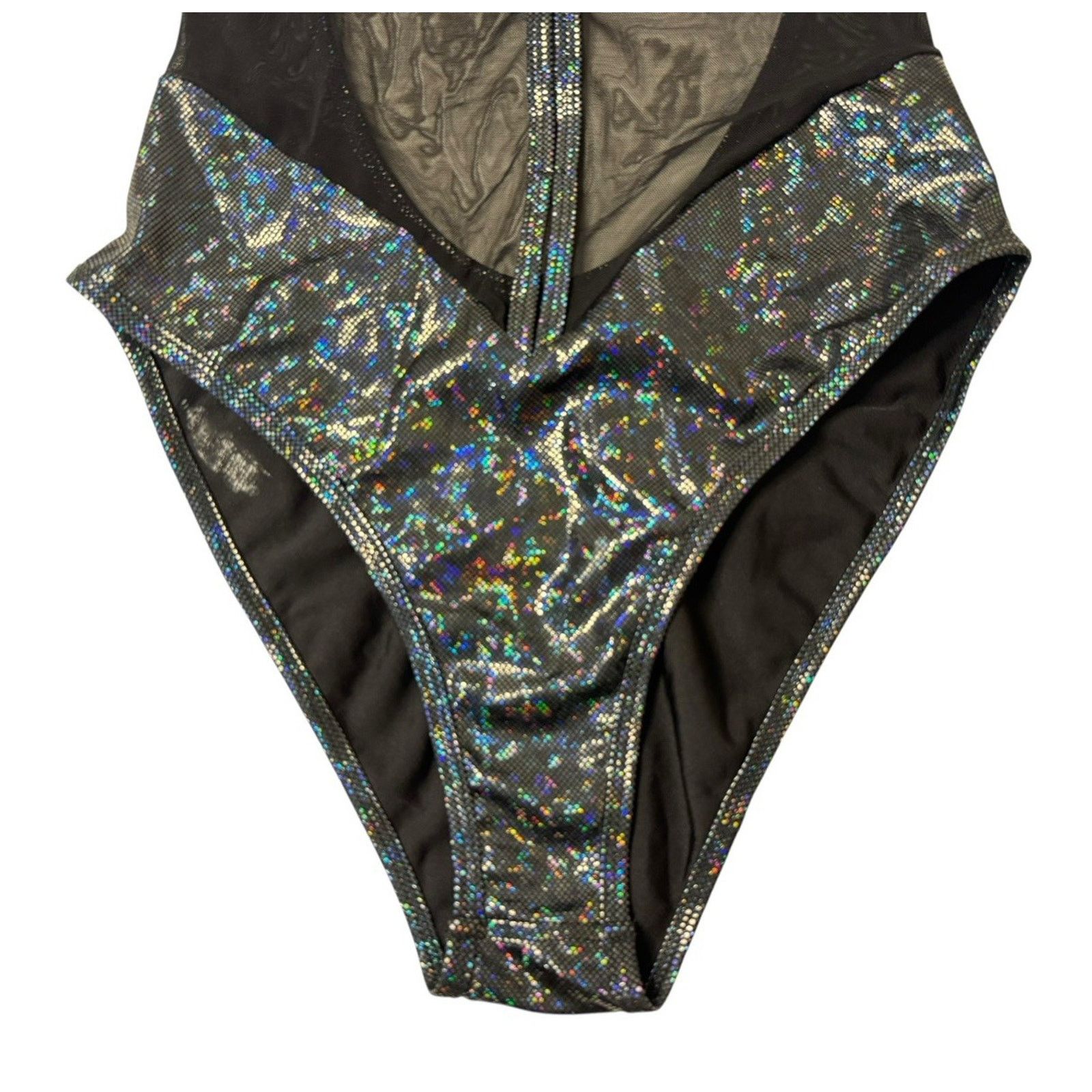 Other J. VALENTINE High Leg Bodysuit Metallic Festival Rave Punk Size L / US 10 / IT 46 - 3 Thumbnail