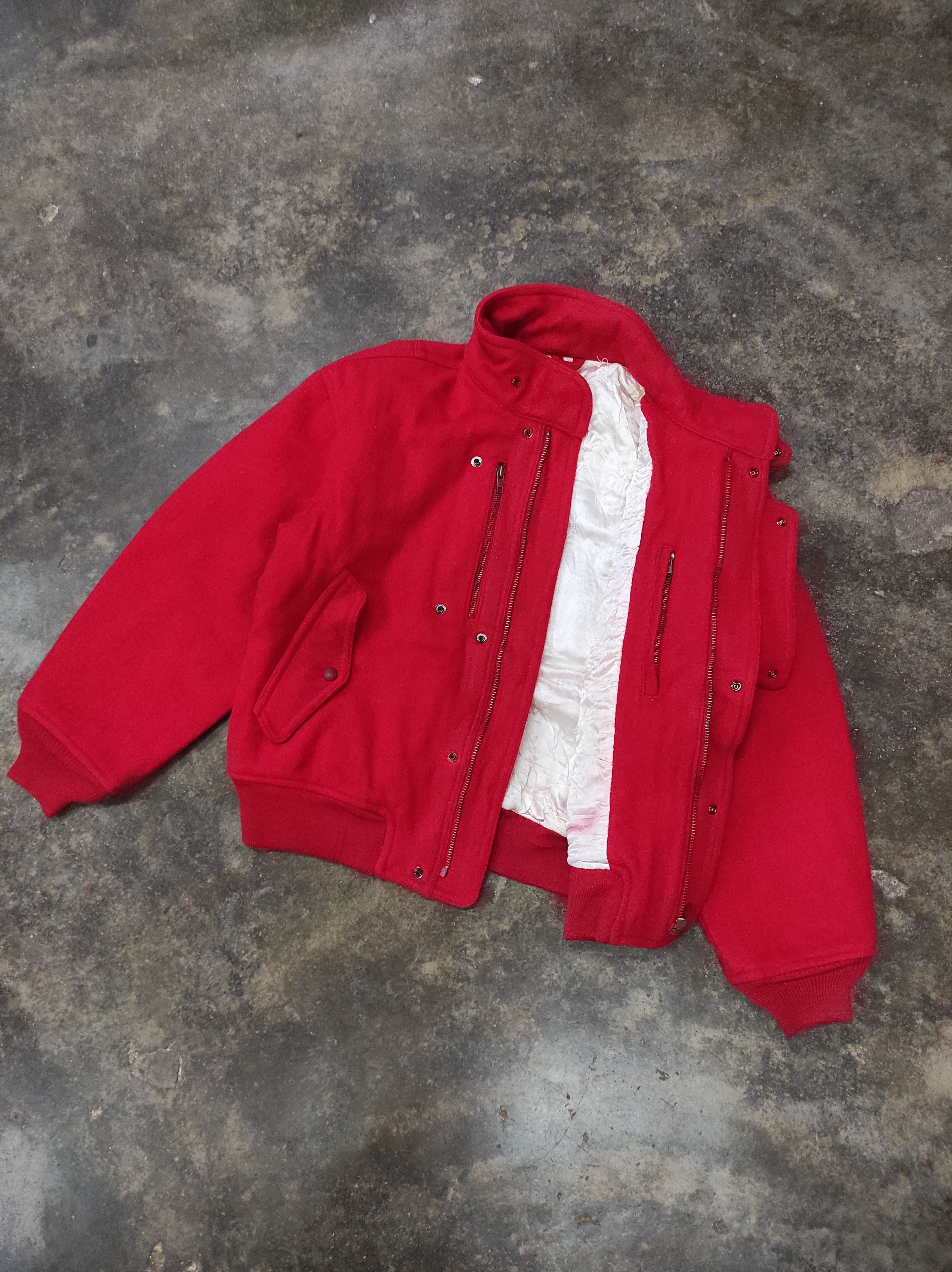 Yamaha YAMAHA RIDING WEAR VTG ACCUMULATED WOOL BIKER JACKET Size US L / EU 52-54 / 3 - 7 Thumbnail