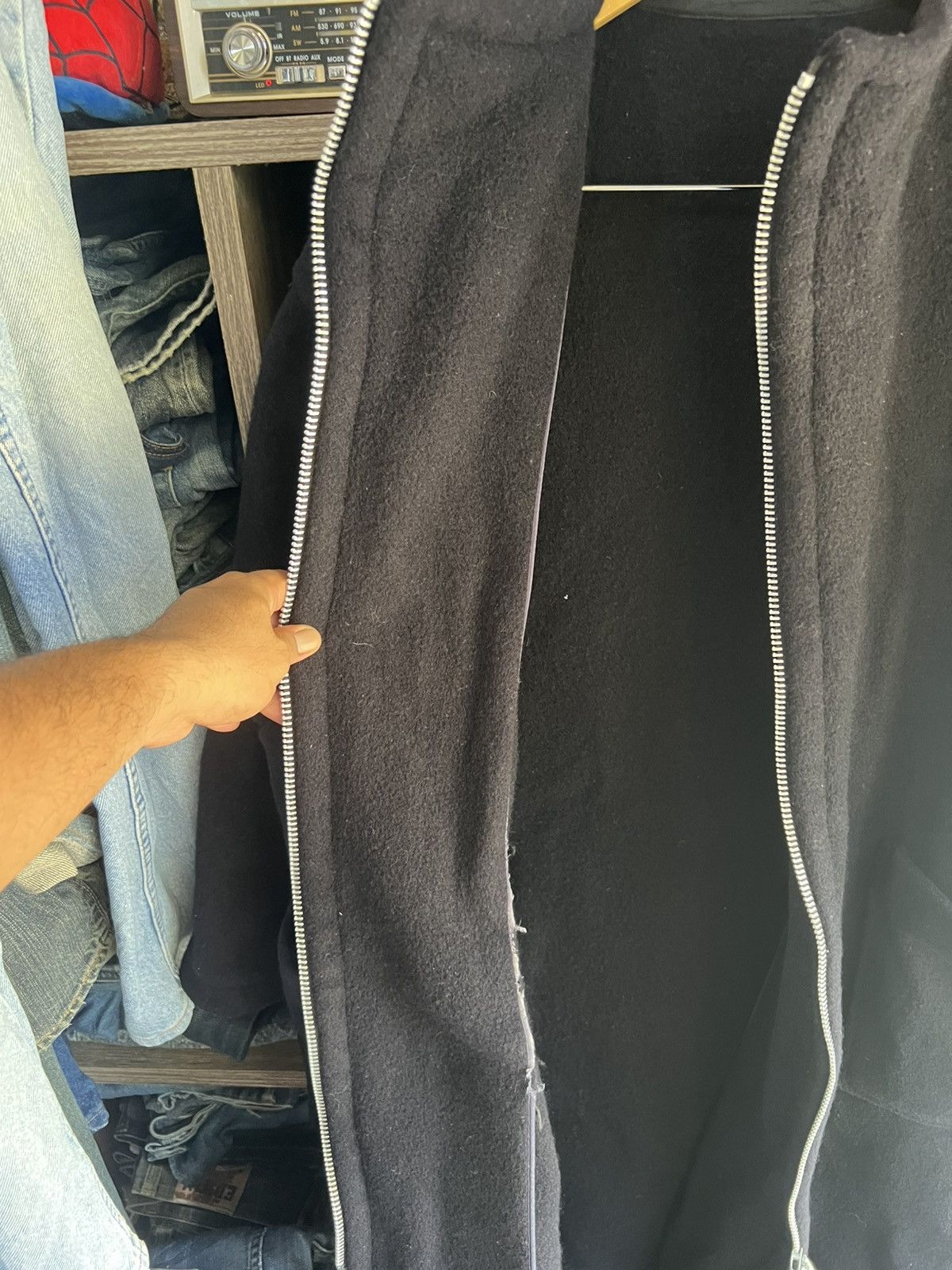 Yohji Yamamoto 🔥Vintage Y’s Yohji Yamamoto Wool Long Zipper Jacket Size US XXL / EU 58 / 5 - 10 Thumbnail