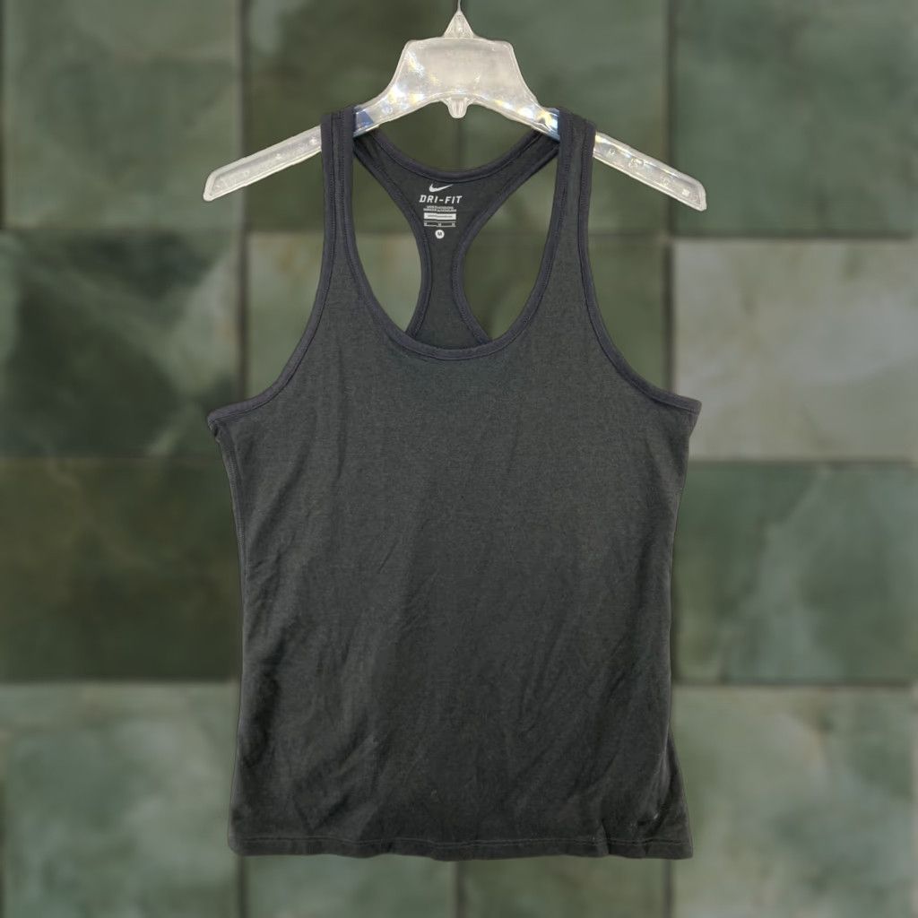 Nike Nike DriFit Womens Tanktop Medium Black Racerback Athletic Tank Shirt Womens Athletic Size M / US 6-8 / IT 42-44 - 1 Thumbnail