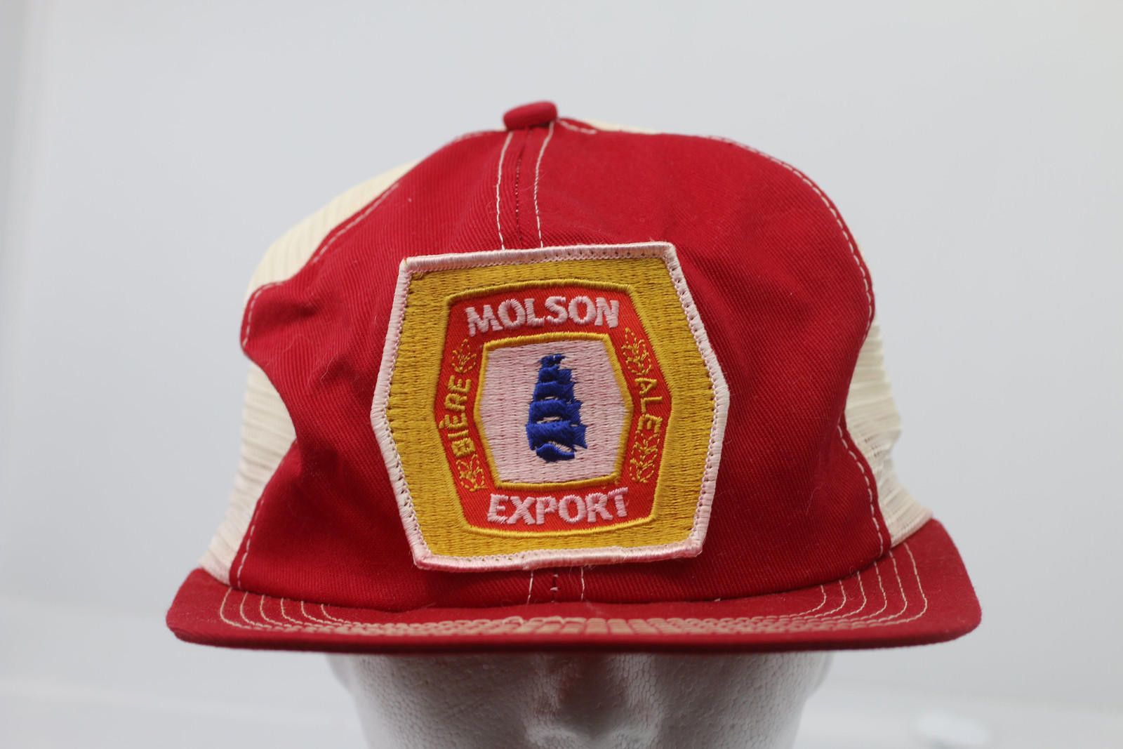 Other Vintage Molson Export Truckers Baseball Cap Snap Back patch Size ONE SIZE - 1 Thumbnail