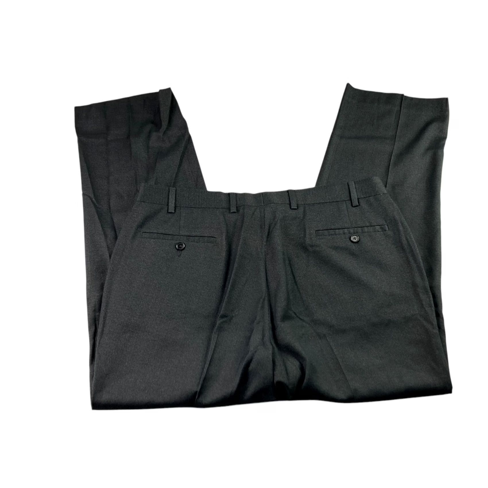 Ralph Lauren Ralph Lauren Men's Gray Polyester Stretch Dress Pants Micro Houndstooth 36x30 Size US 36 / EU 52 - 3 Thumbnail