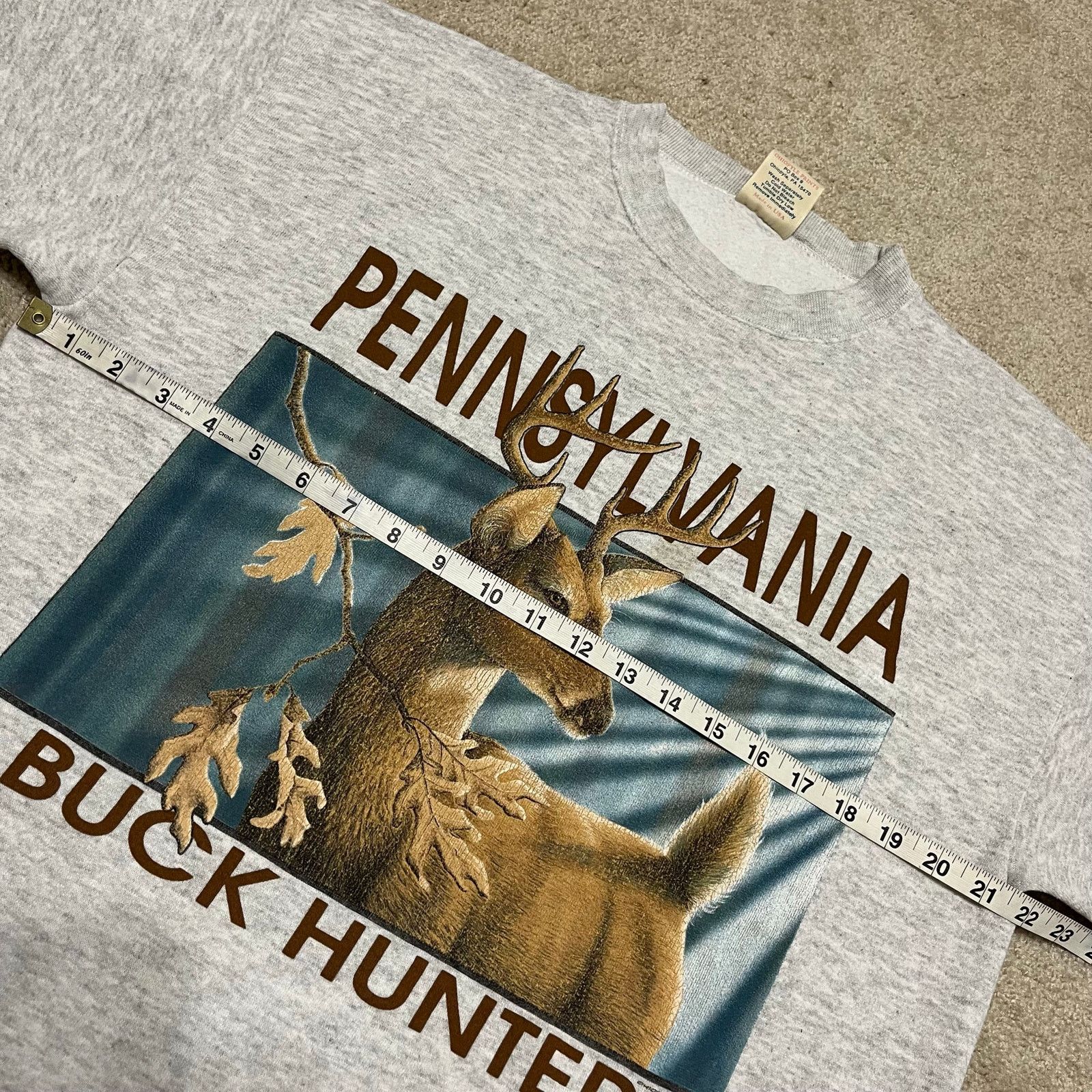 Other Vintage 1996 Pennsylvania Buck Hunter Nature Crewneck Large Size US L / EU 52-54 / 3 - 7 Thumbnail