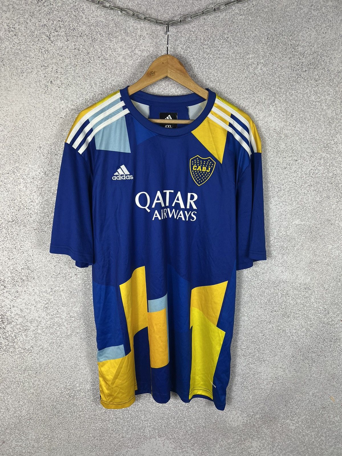Adidas Adidas Boca Juniors Carlitos #10 Tevez Soccer Jersey 4XL Size US XXL / EU 58 / 5 - 2 Thumbnail