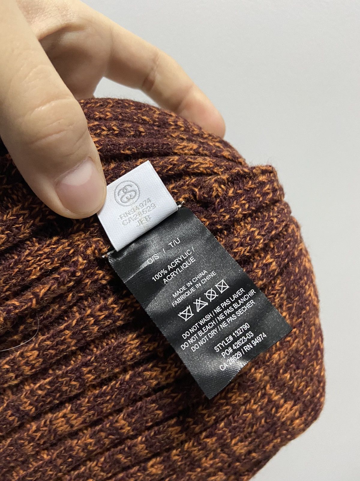 Stussy × Vintage Stussy Hat Vintage beanie Small Logo knitted vintage Size ONE SIZE - 7 Thumbnail