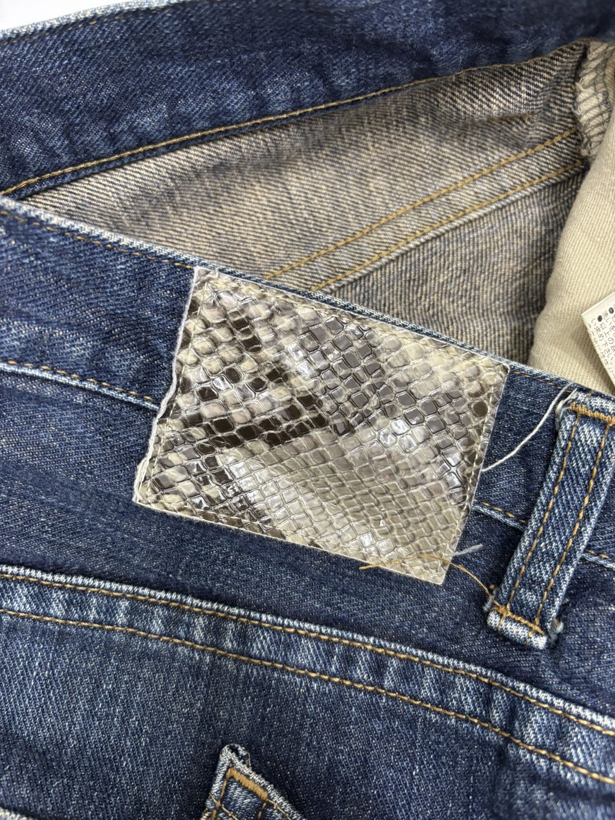 If Six Was Nine Semantic Design Snake Python Pattern Flare Jeans Bootcut Size US 32 / EU 48 - 13 Thumbnail