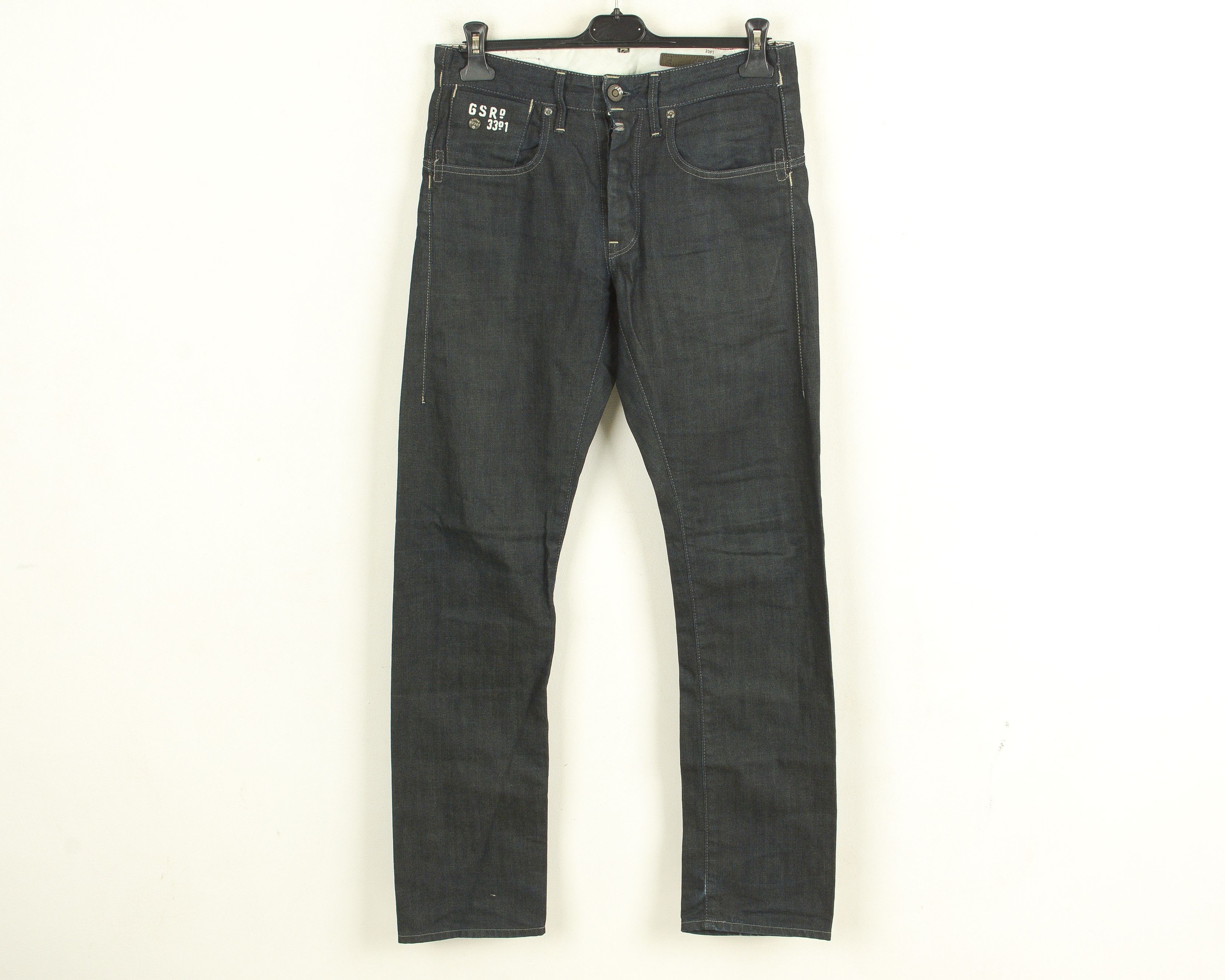 G-Star Structor Slim Jeans Denim Pants 3301 Trousers Button Fly Size US 30 / EU 46 - 1 Thumbnail