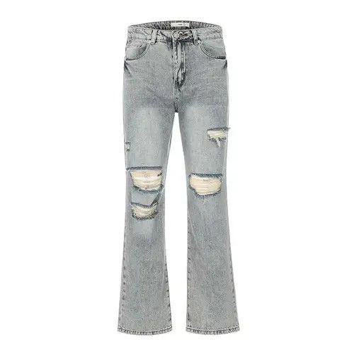 Japanese Brand × Jean Distressed Flared Denim Jeans Size US 32 / EU 48 - 1 Thumbnail