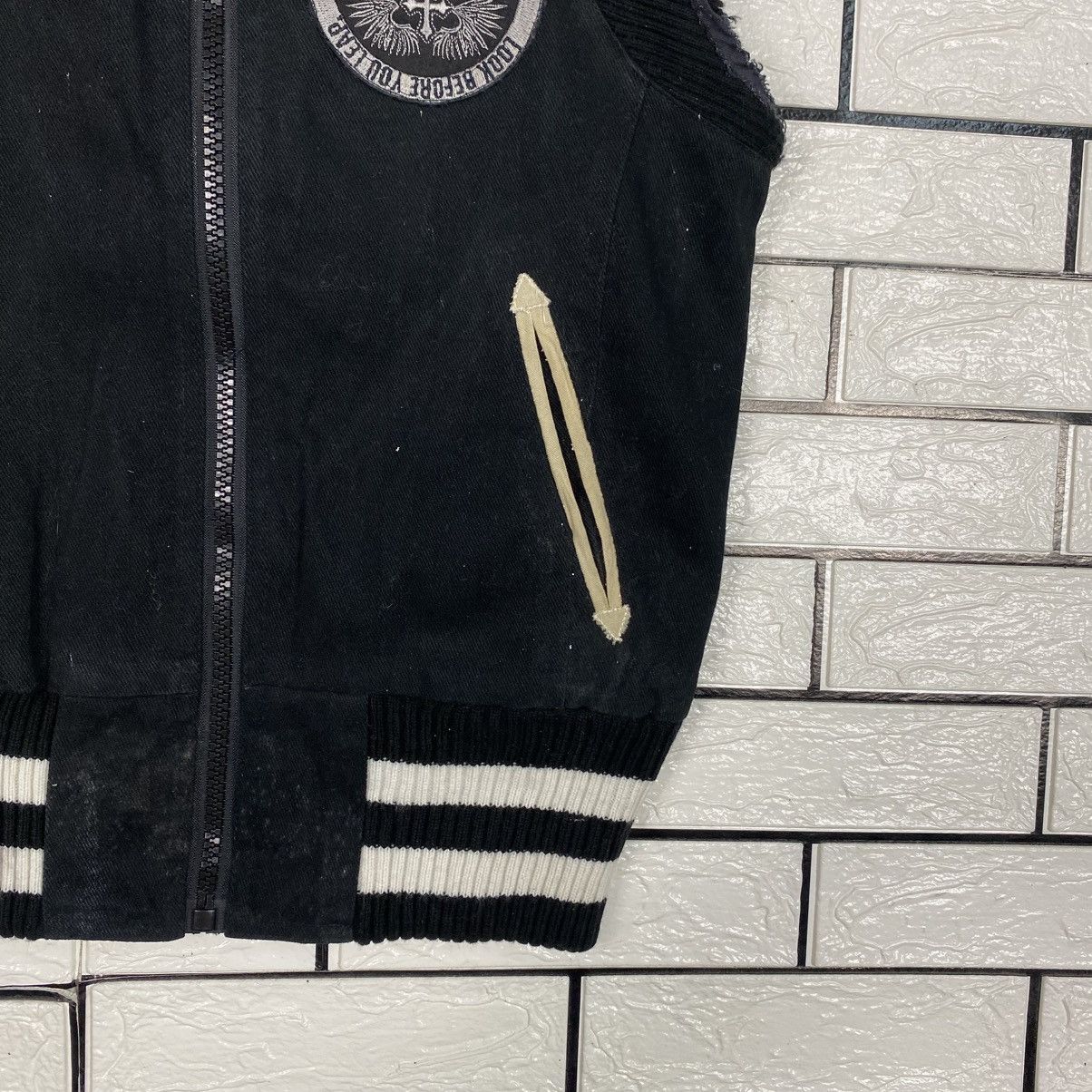 Japanese Brand 📌Vintage Wool Bomber Jacket Rush Hour Punk Design Size US M / EU 48-50 / 2 - 6 Thumbnail
