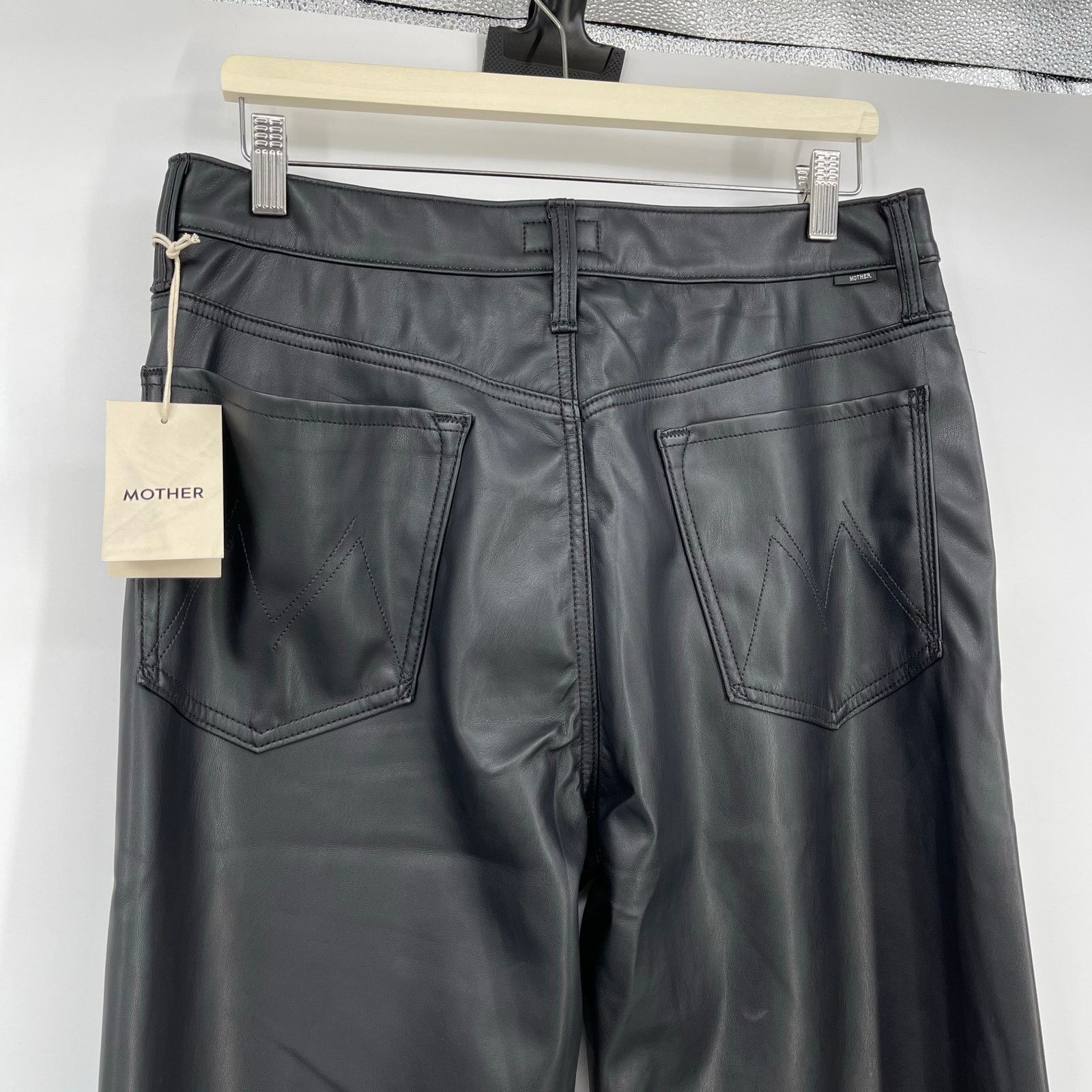 MOTHER MOTHER | NWT The Rambler Zip Ankle Black 33 Plus Size Size 33" - 10 Thumbnail