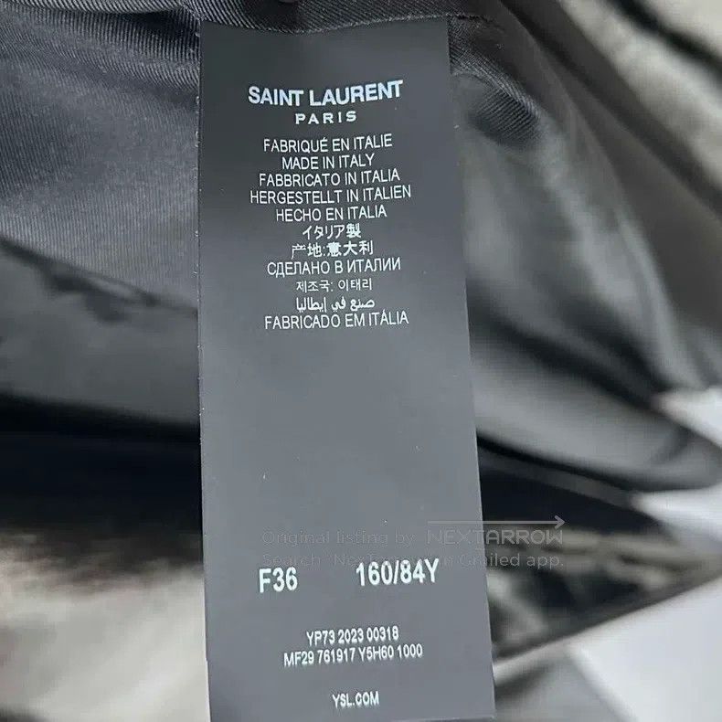 Saint Laurent Paris Saint Laurent Paris Glossy Cool Windbreaker Jacket Size XS / US 0-2 / IT 36-38 - 6 Thumbnail