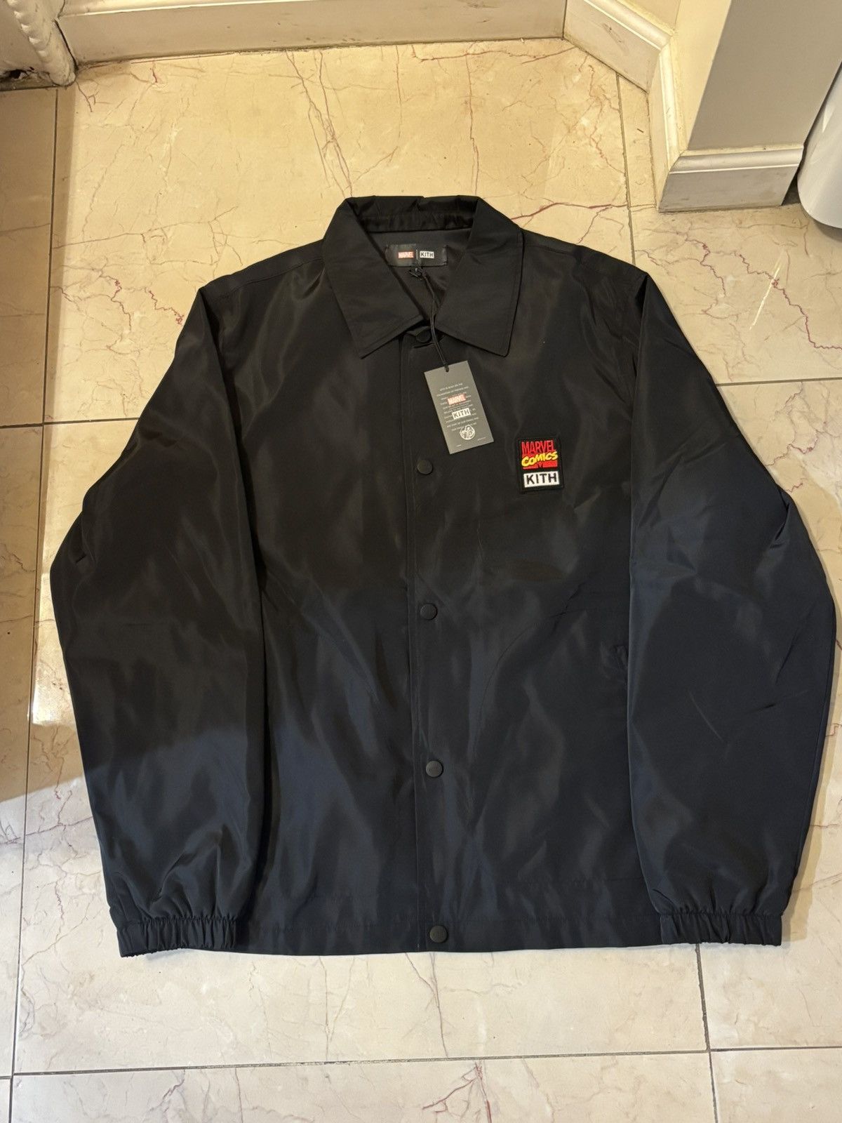 Kith Marvel Kith Comics Coaches Jacket Black Size US S / EU 44-46 / 1 - 4 Thumbnail