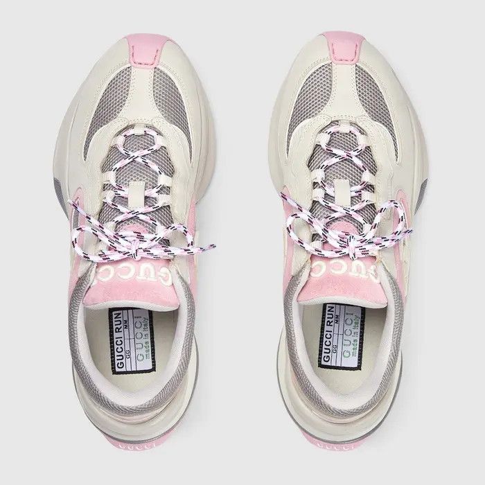 Gucci o1s1wg110425 Women's Gucci Run Sneakers in Multicolor Size US 7 / IT 37 - 3 Thumbnail