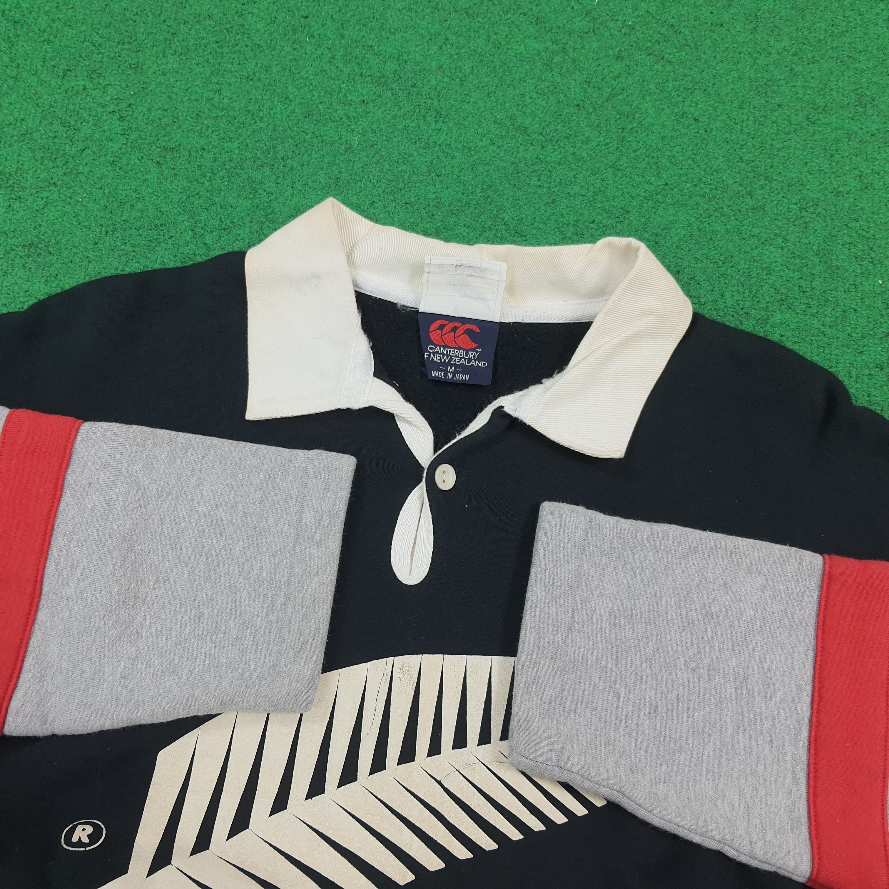 Canterbury of New Zealand Vintage All Blacks Rugby Polo Shirt Canterbury C302N23 Size US M / EU 48-50 / 2 - 3 Thumbnail