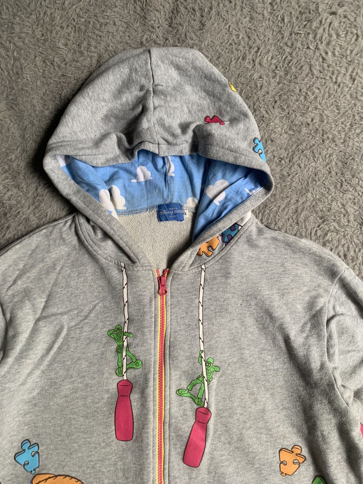 Japanese Brand Vintage Y2K Toy Story Tokyo Disney Over Print Zip Hoodie Size US L / EU 52-54 / 3 - 2 Thumbnail