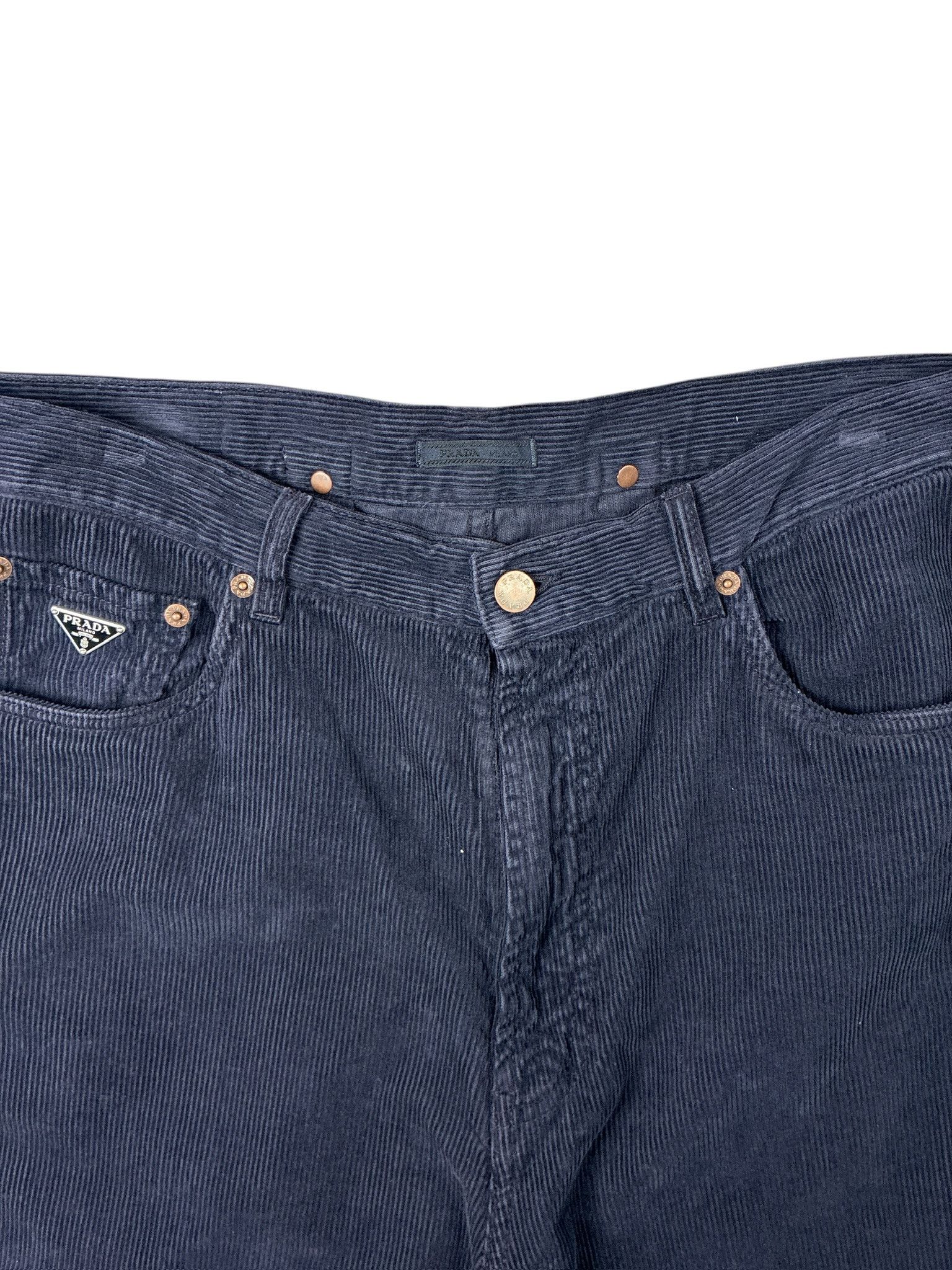 Prada Prada Corduroy Relaxed Trousers Size US 34 / EU 50 - 4 Thumbnail